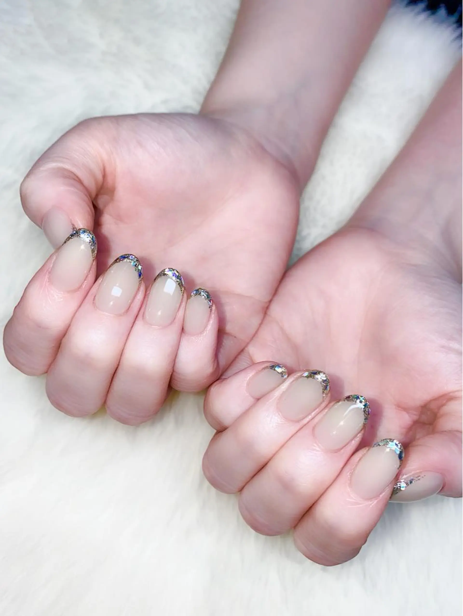 ネイル アートネイル フレンチネイル ジェルネイル ガラスフレンチ ニュアンスネイル ハンドネイル NAIL by STARry 川口のネイルデザイン