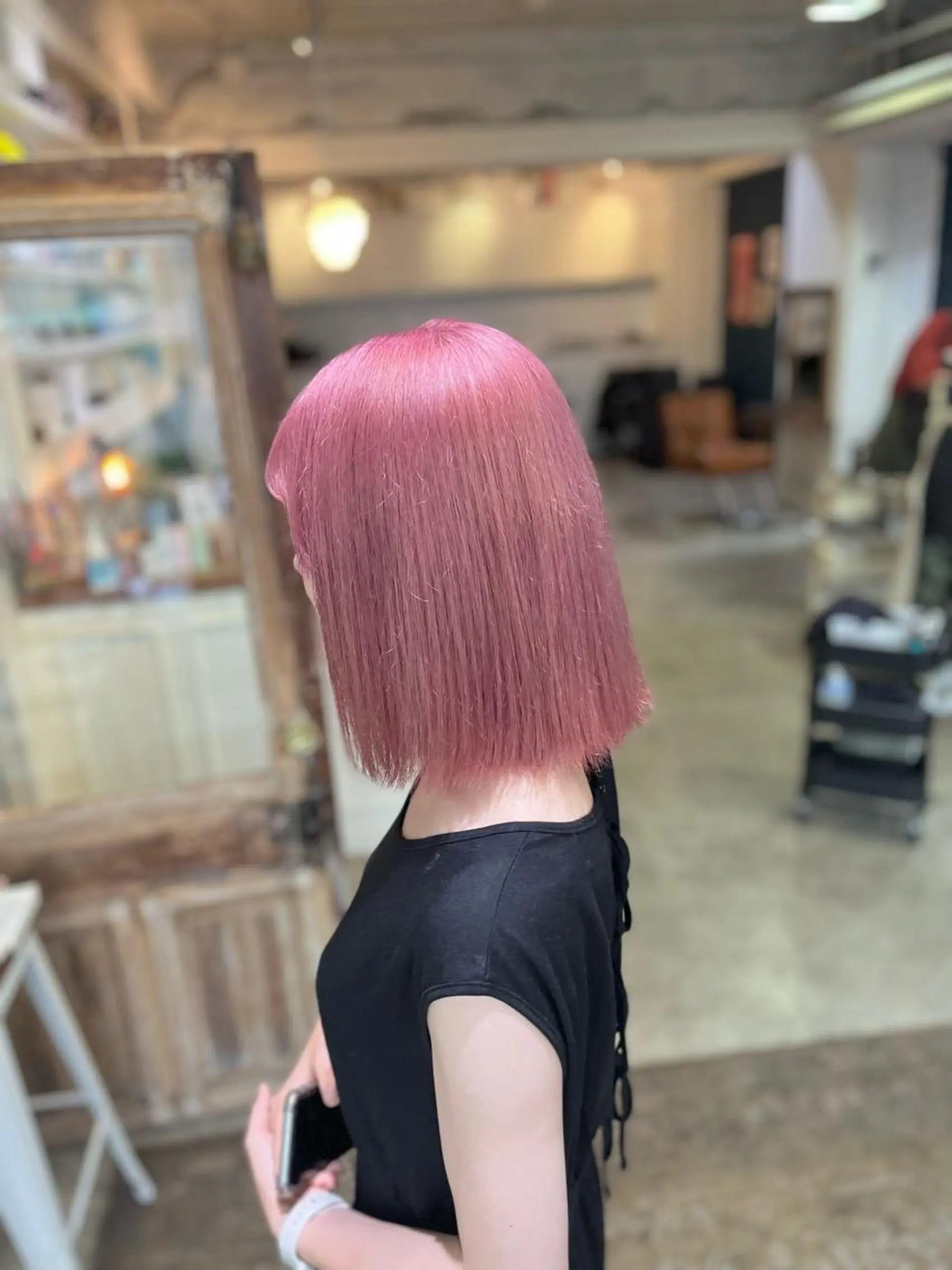 ショート カラー ヘアアレンジ ヘアカラー 高島 凜のヘアスタイル