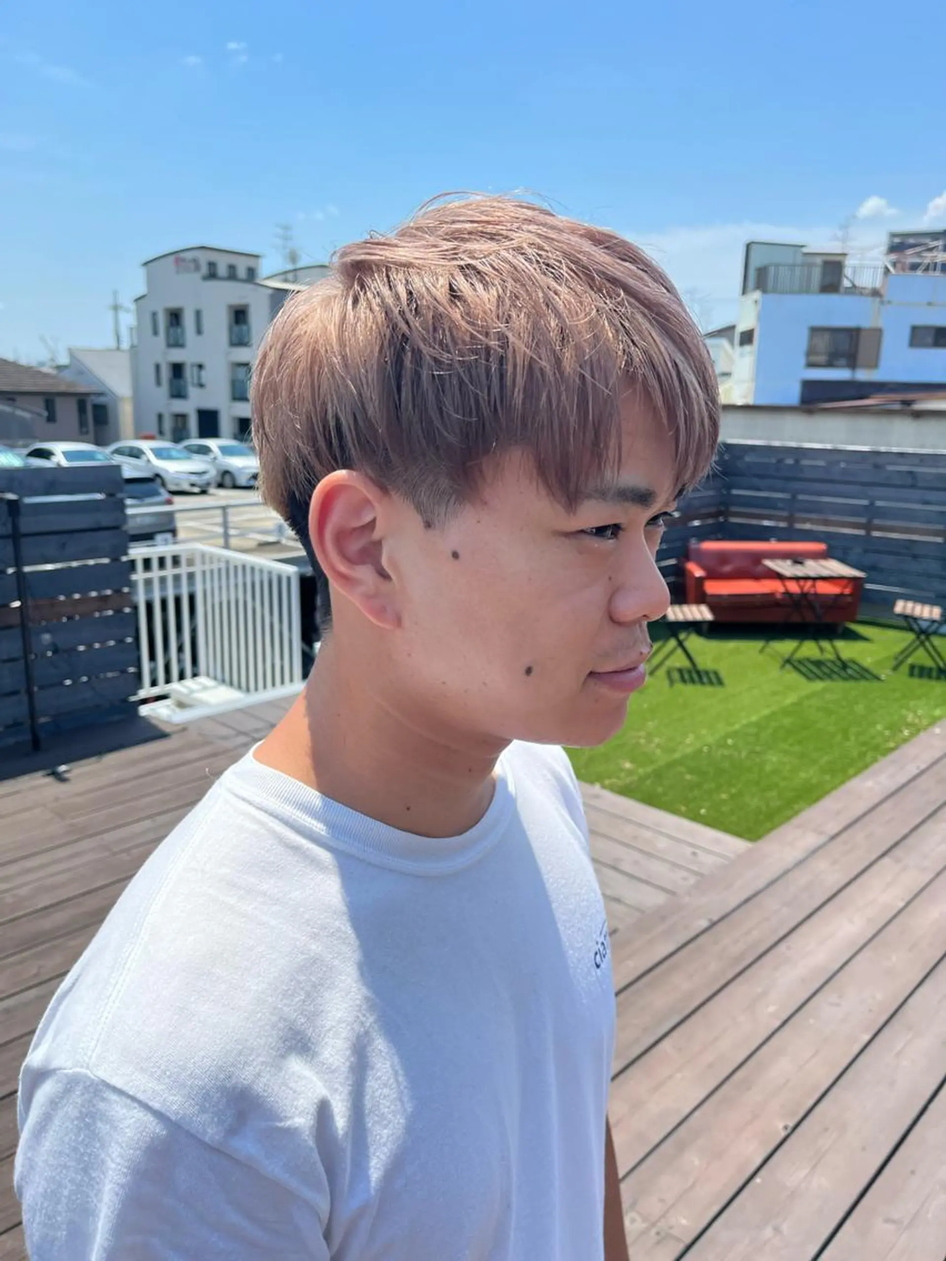 カラー メンズ カット 西村 歩真のヘアスタイル