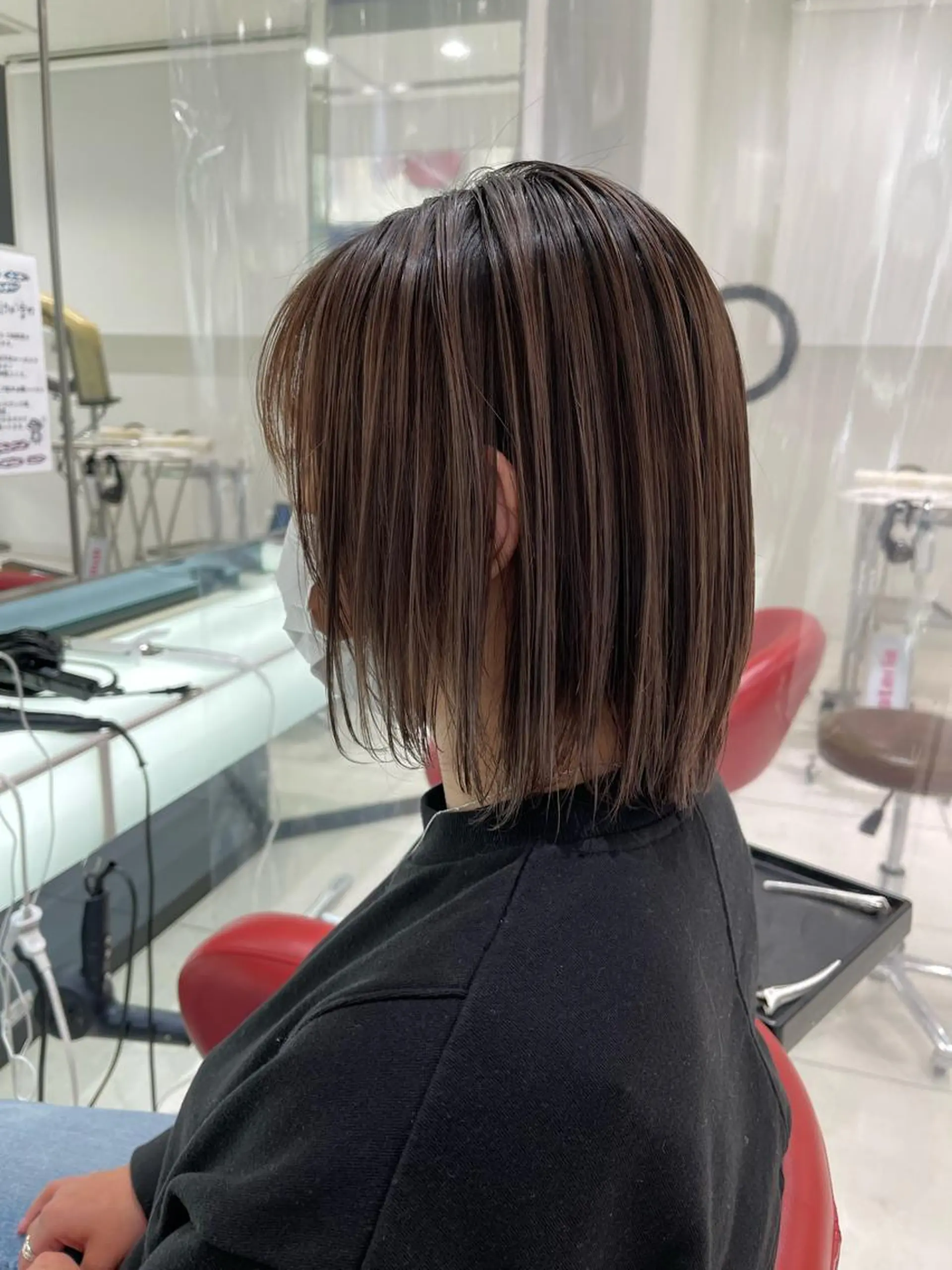 ショート レイヤーカット ショートヘア ヘアカラー トリートメント 阪本祥樹/ハイライト /バレイヤージュのヘアスタイル