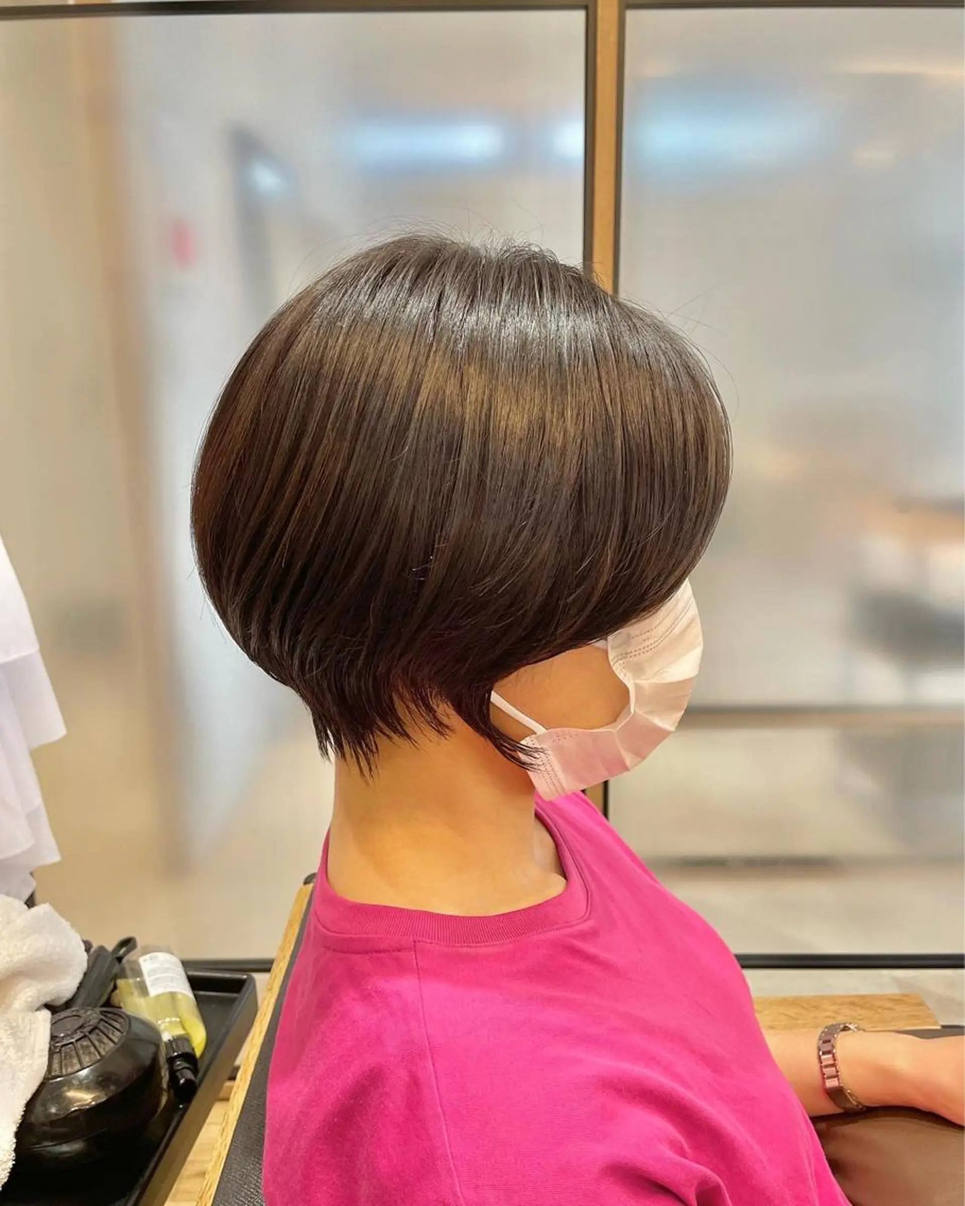 ショート ショートボブ 丸みショート ボブ ハイライト 髪質改善 シノハラ ガクト ショート/白髪ぼかしのヘアスタイル