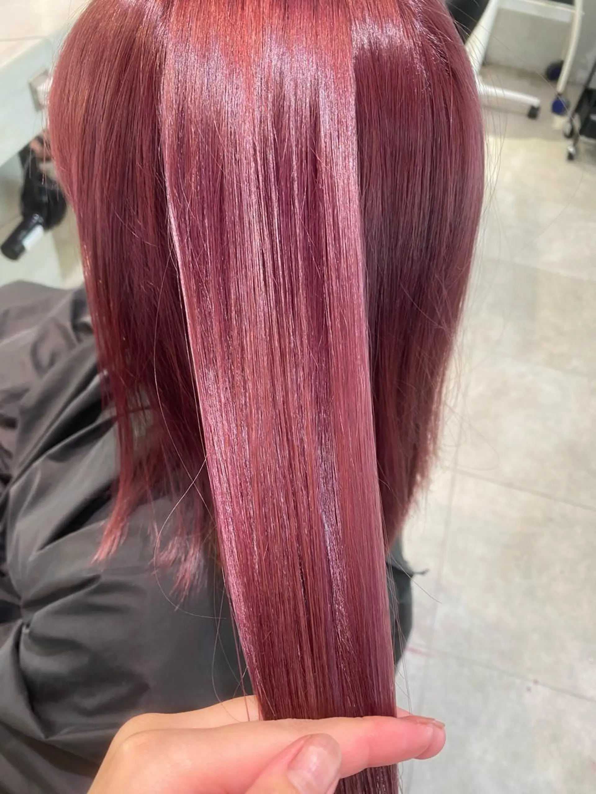 セミロング ヘアカラー 🍋暖色カラーヘアア レンジniina🍋のヘアスタイル