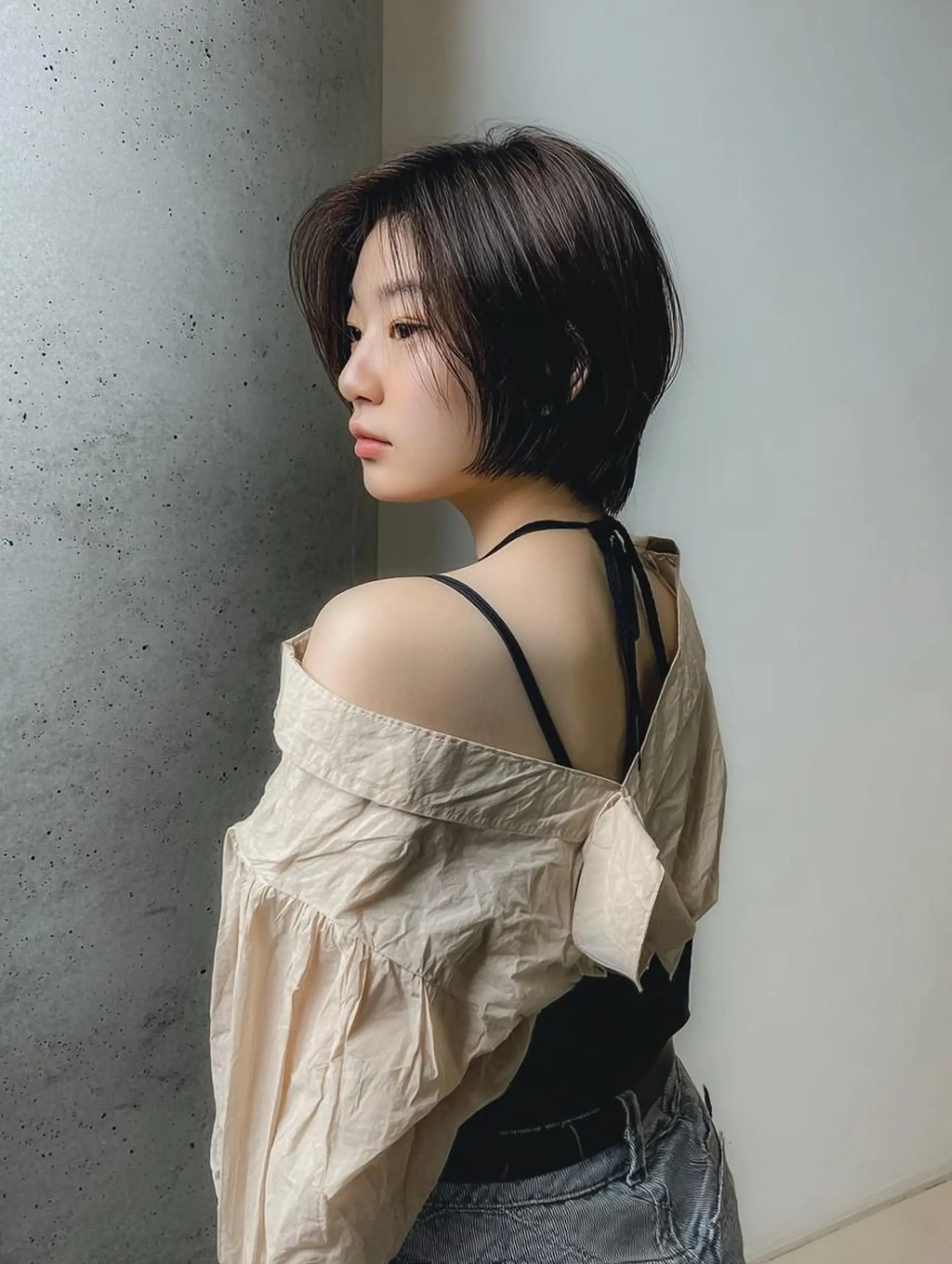 ショート レイヤーカット カット ヘアカラー トリートメント ショート＆ボブ🦋 shell立川🫧のヘアスタイル
