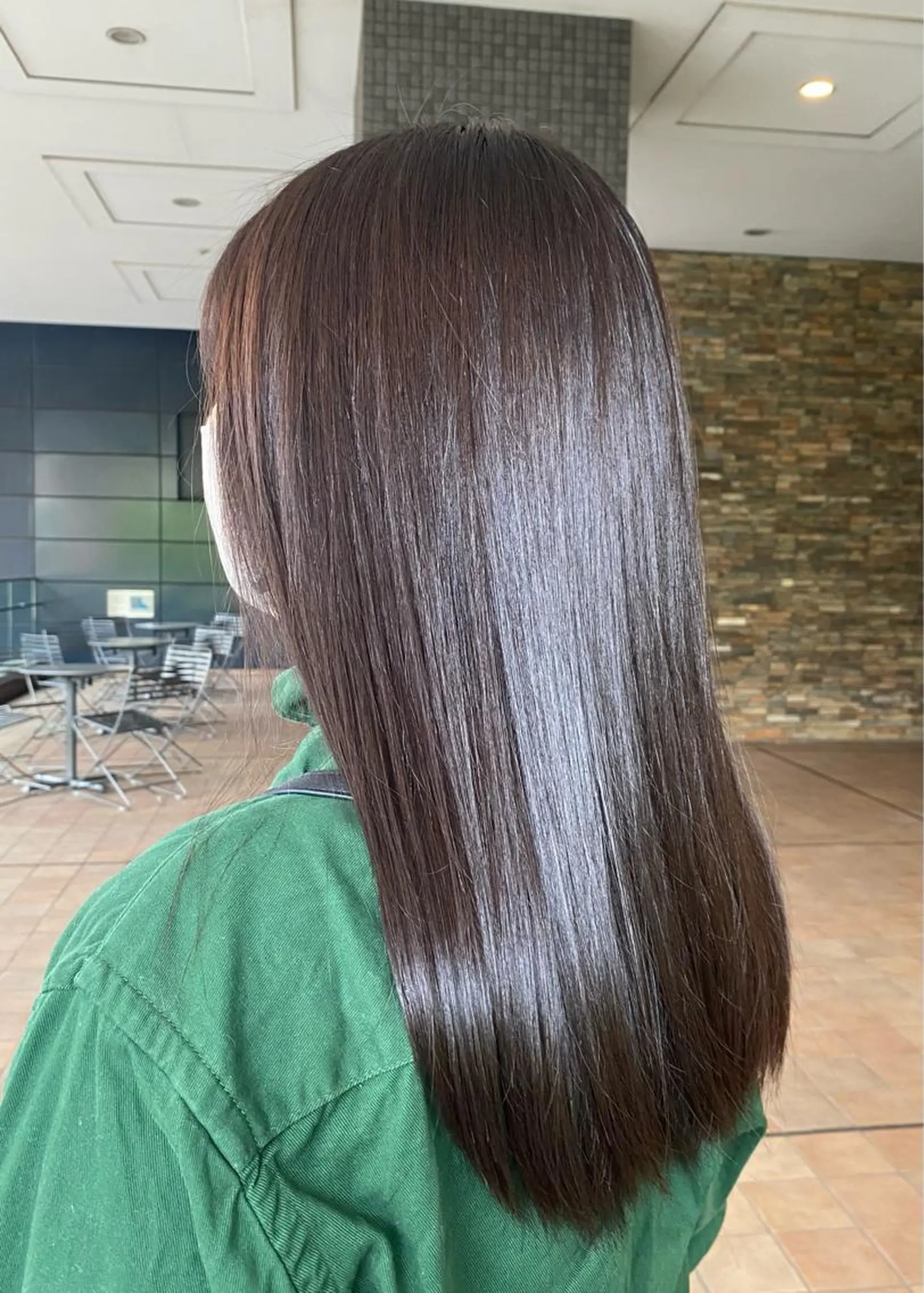 ロング カラー ブラウンカラー ナチュラルブラウン カット ヘアカラー トリートメント 🐰ツヤ感カラー🐰 ななこのヘアスタイル