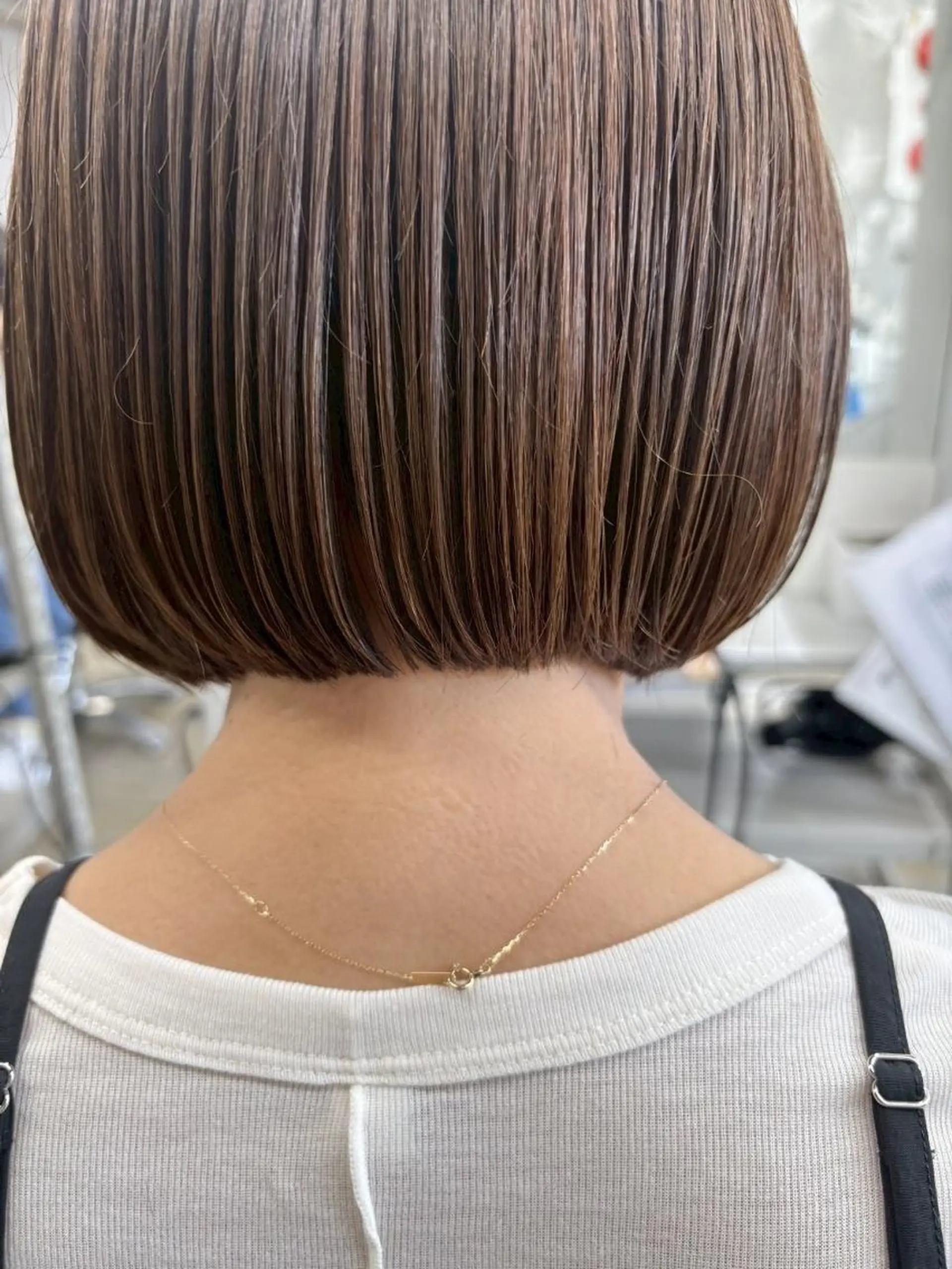 ショート カラー ボブ カット 《パーマ・ショート》 くりーわ🌰ゆいなのヘアスタイル