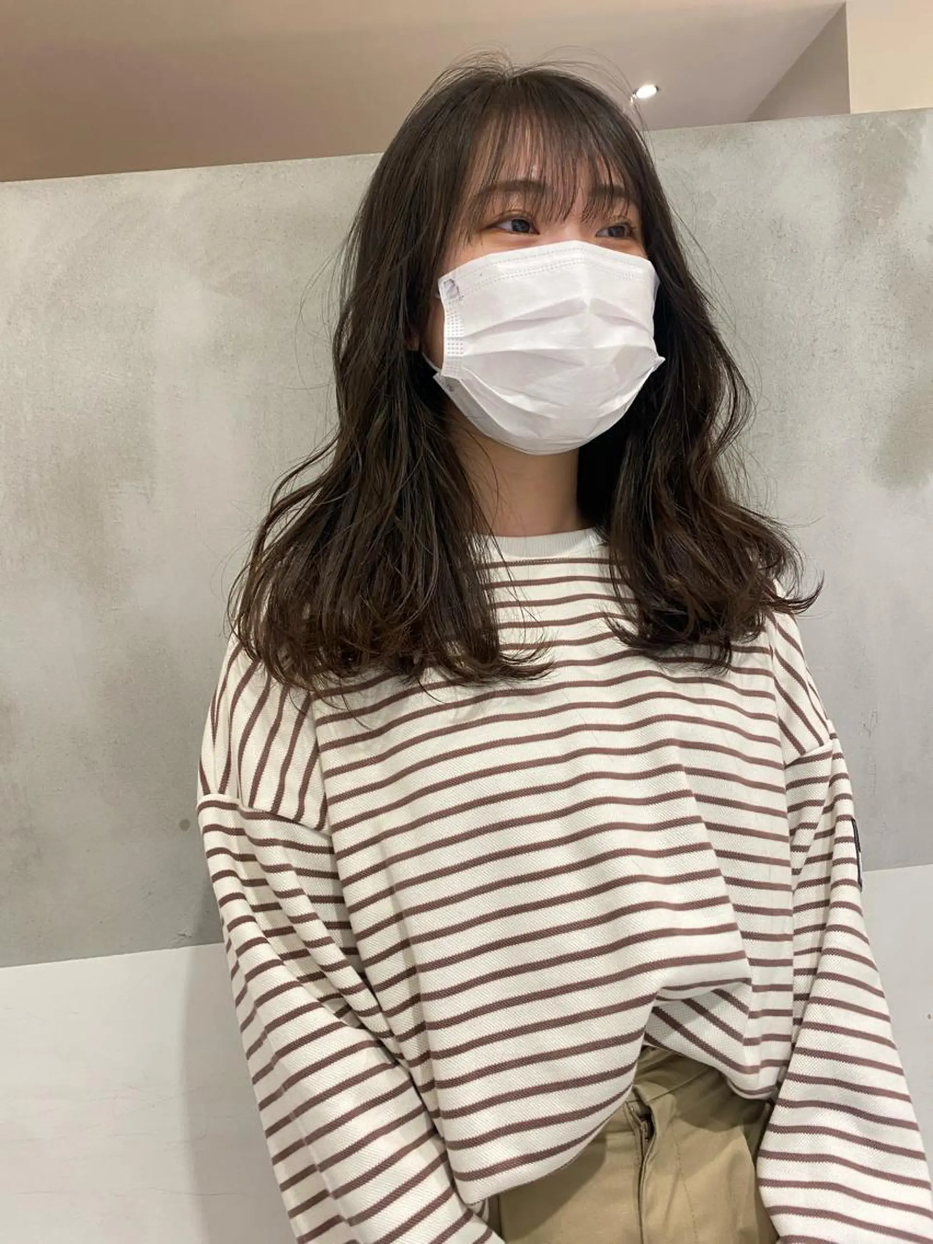 ロング カット ヘアカラー トリートメント ヘアセット 韓国レイヤーカット 🇰🇷mireiのヘアスタイル
