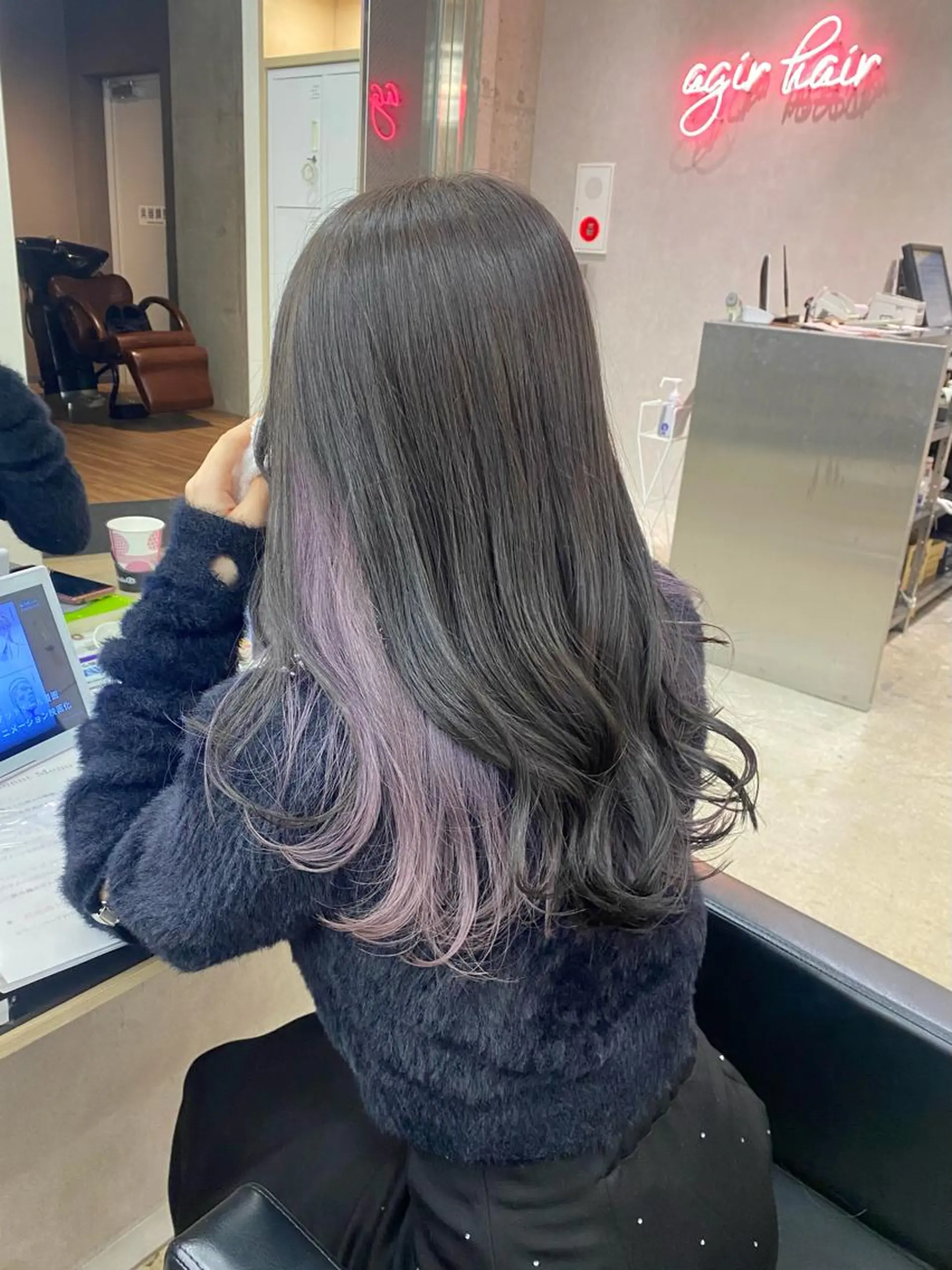 ロング カラー ヘアアレンジ カット ヘアカラー トリートメント ♡韓国風ヘア 🐈♡MIHOのヘアスタイル