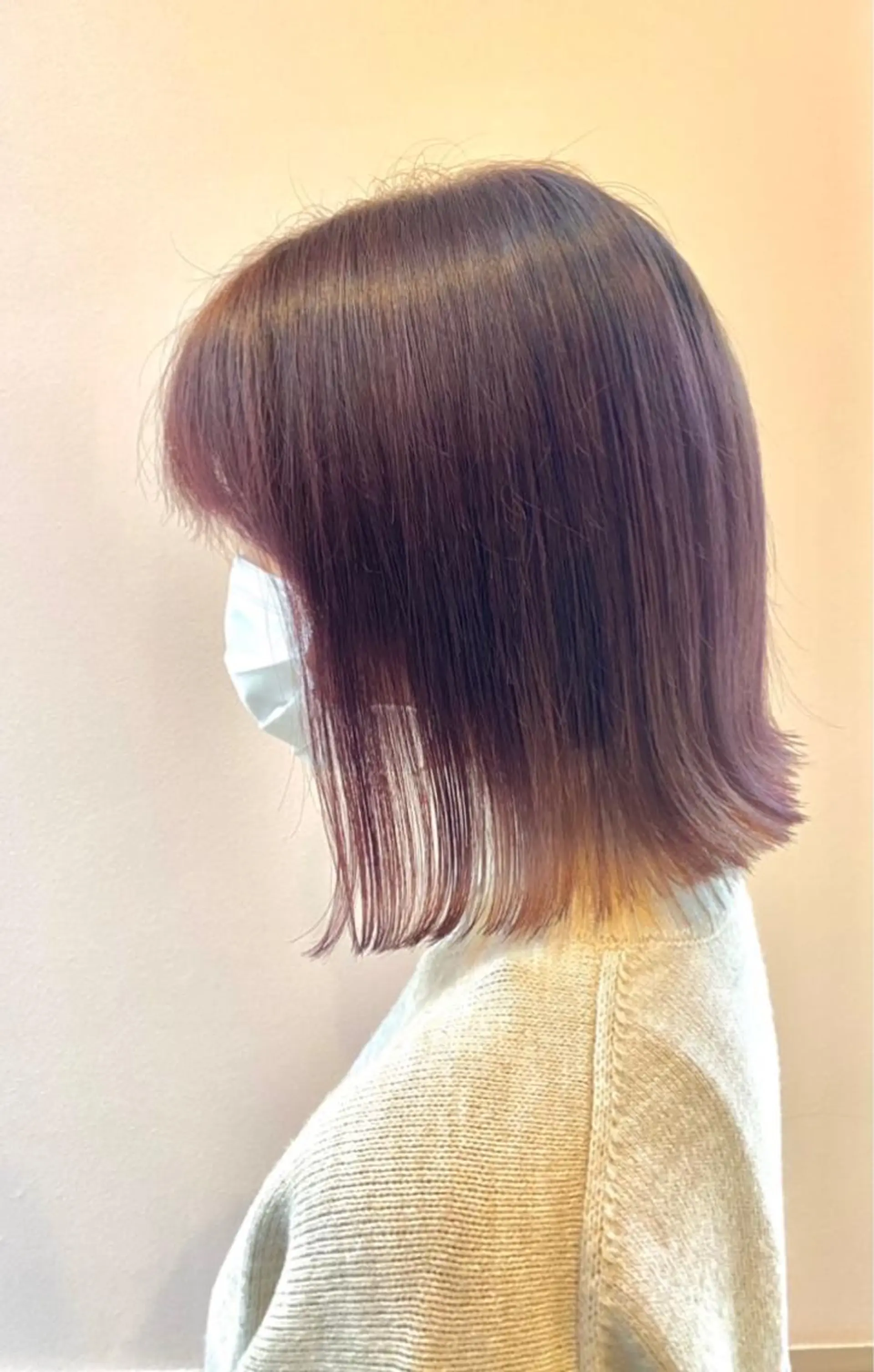 ショート カラー 切りっぱなしボブ ボブ ヘアカラー nagisa /縮毛矯正のヘアスタイル