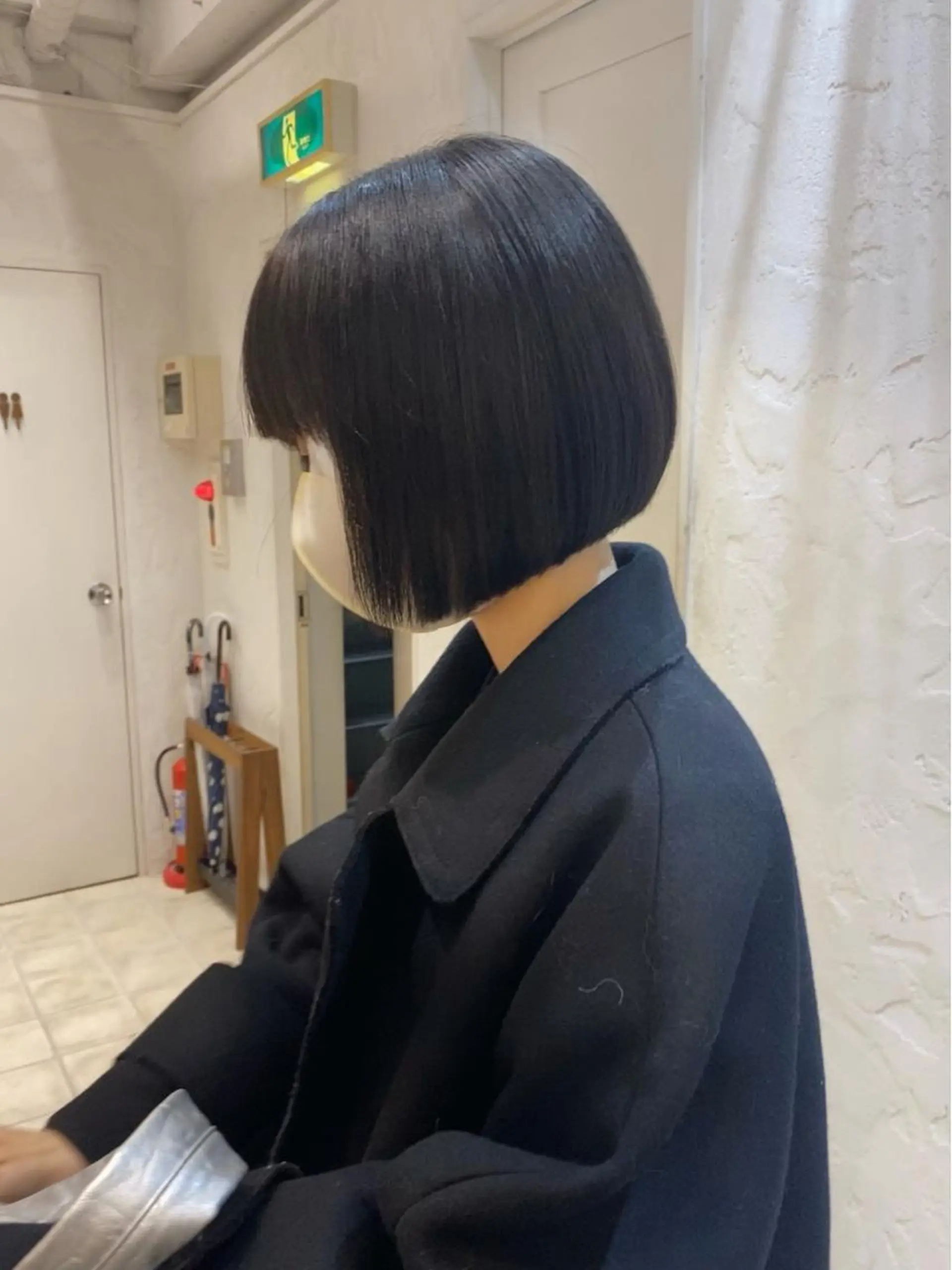 ショート カラー 黒髪 ブルーカラー ブルーブラック ボブ 🌟アレンジが似合う カラー🌟Rumiのヘアスタイル