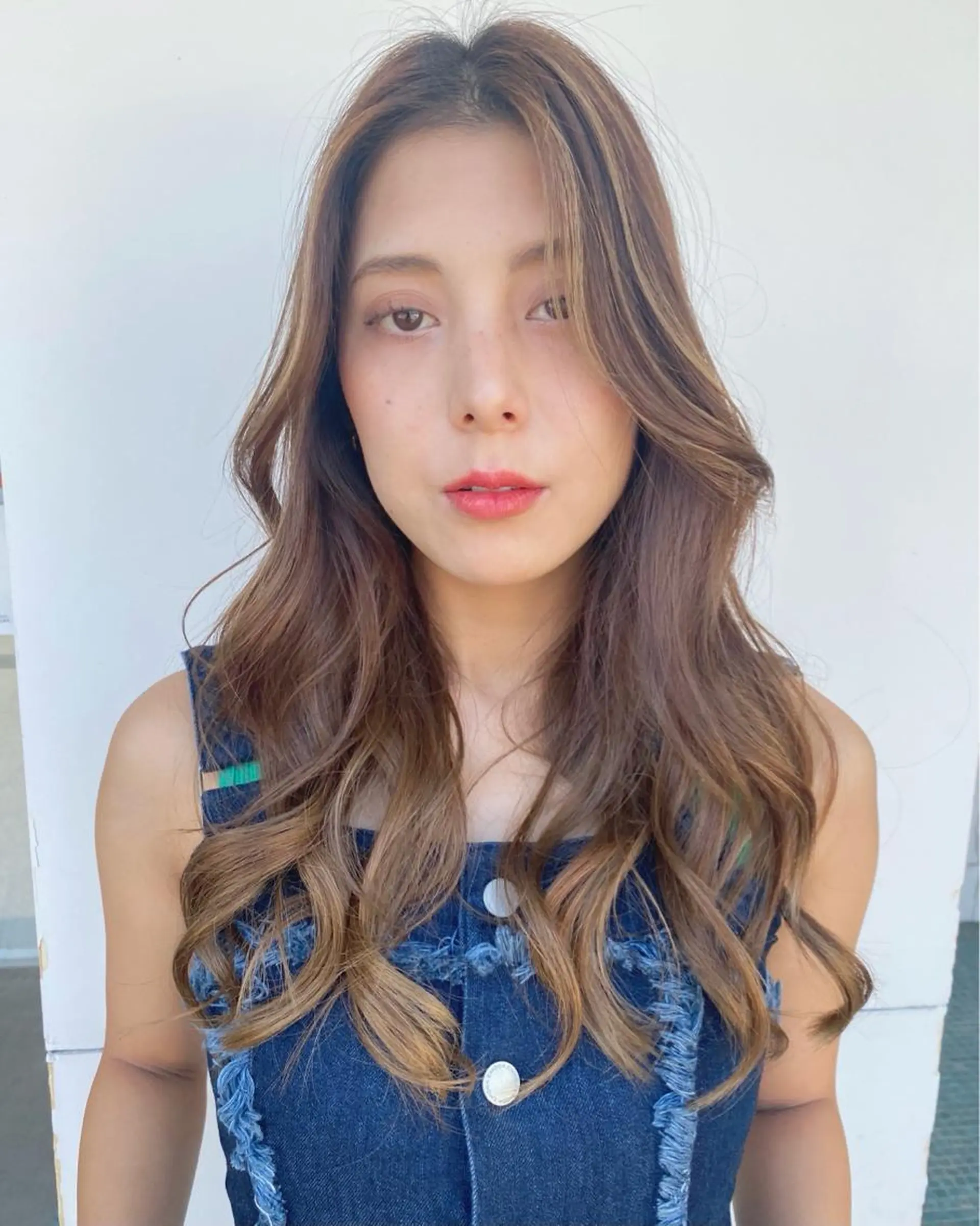 ミディアム カラー ヘアアレンジ カット ヘアカラー 得本 ゆきのヘアスタイル