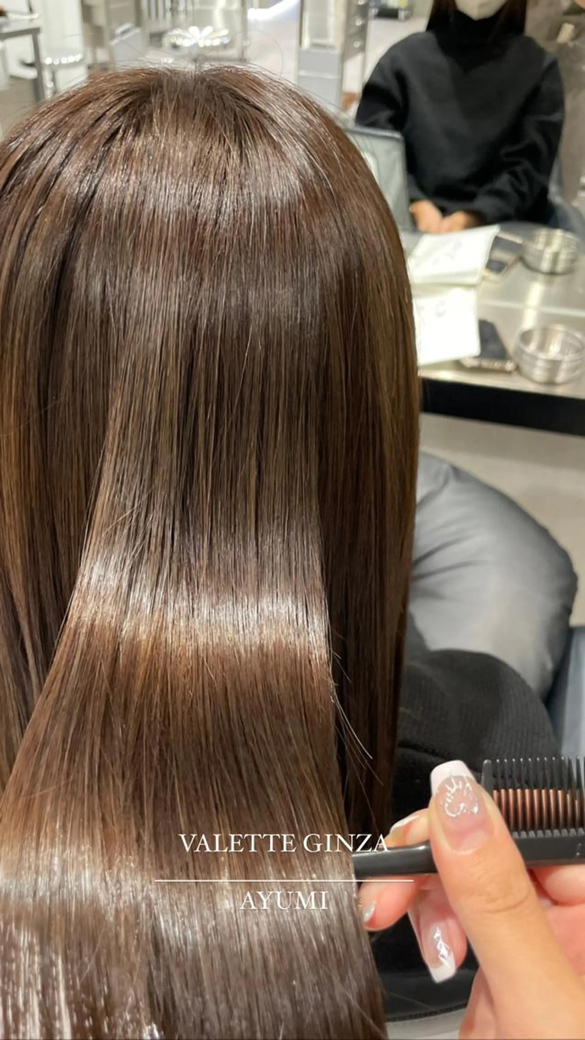 ロング カラー 韓国ヘア AYUMIのヘアスタイル
