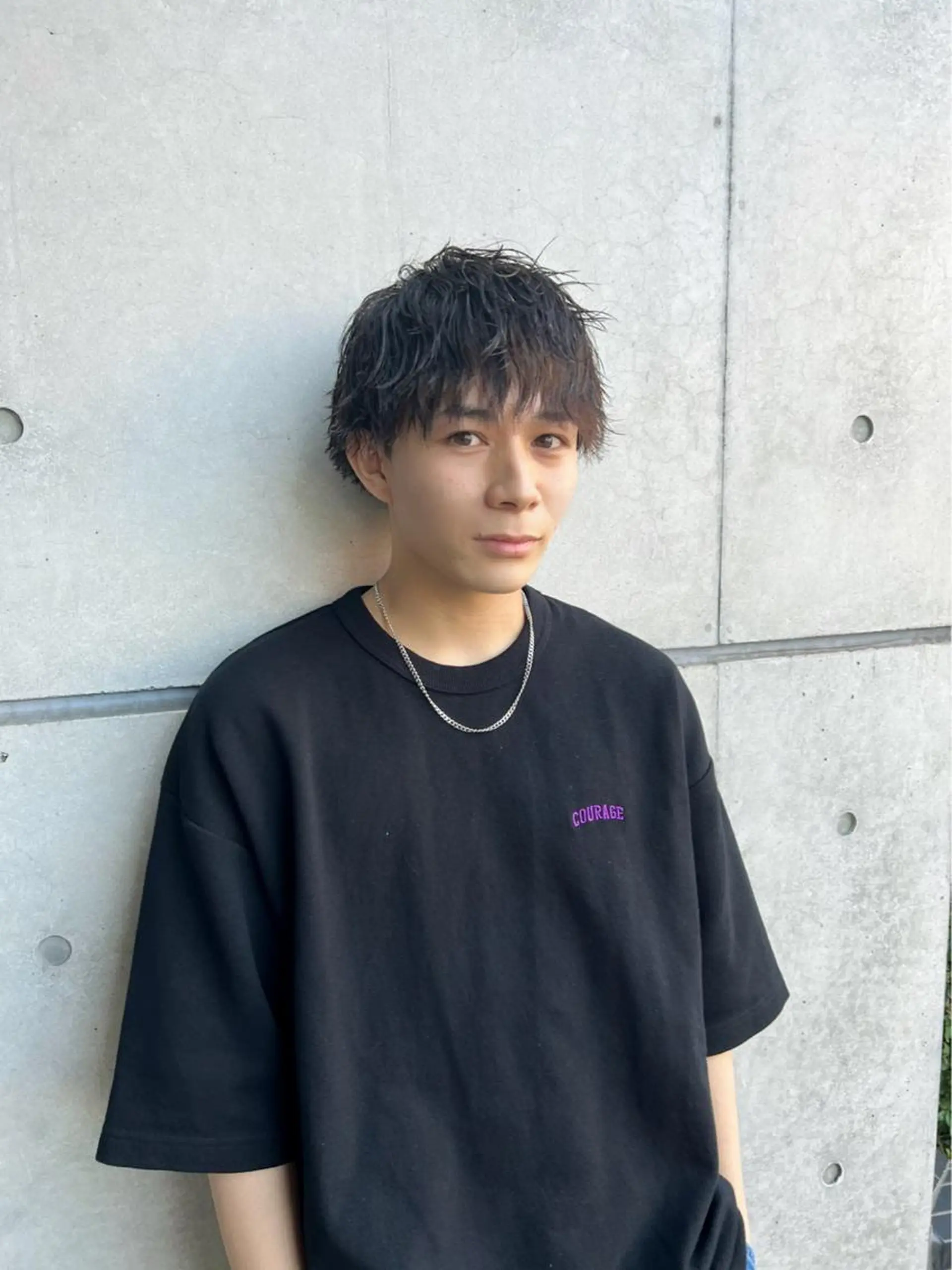 パーマ メンズ センターパート フェードカット カルマパーマ マッシュ メンズパーマ カット パーマ パーマ特化美容師 茂木広幸のヘアスタイル