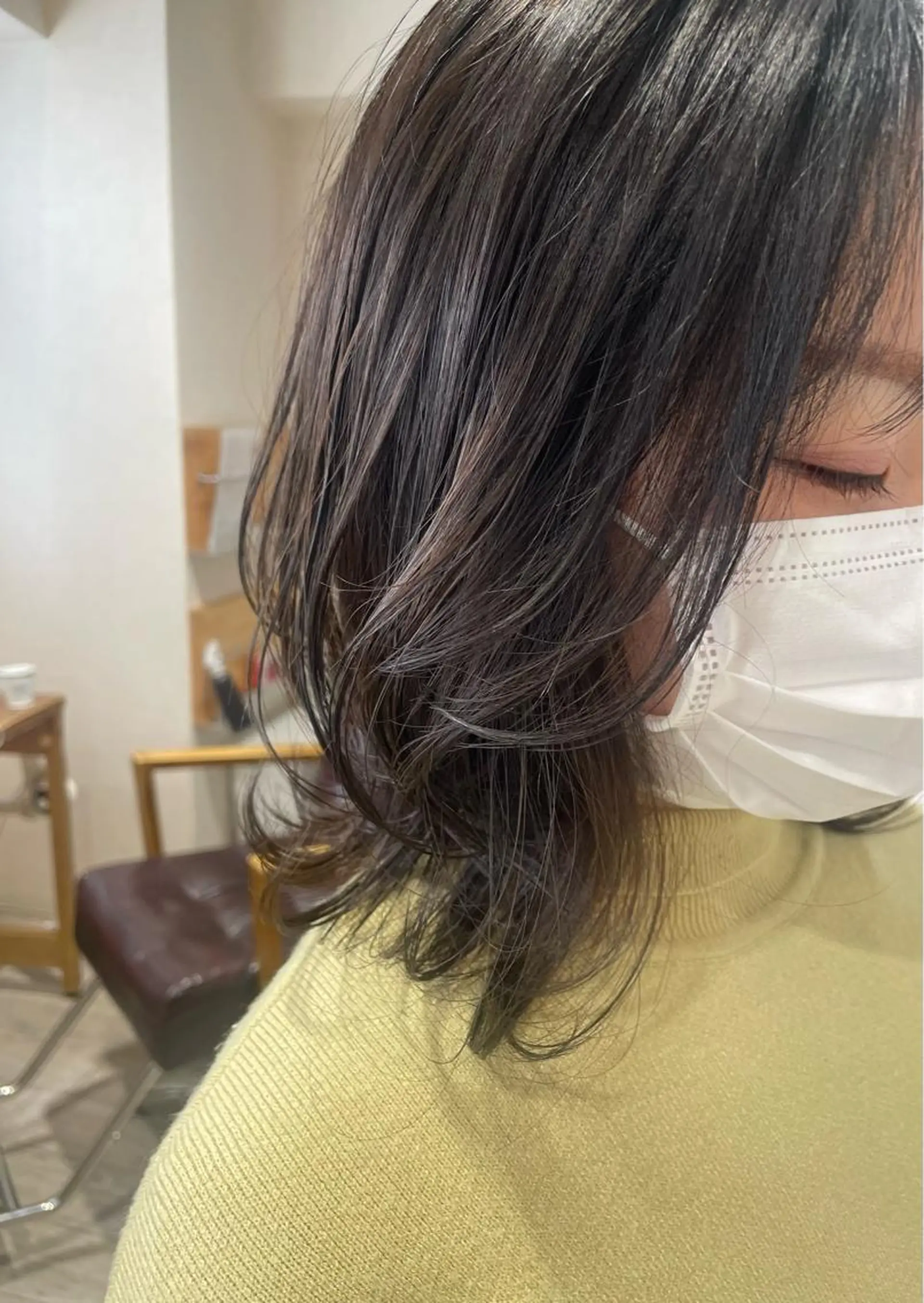 ミディアム カラー グレージュ レイヤーカット カット ヘアカラー Feria所属・カウンセリング重視 🌿‬Tsuyukiのヘアスタイル