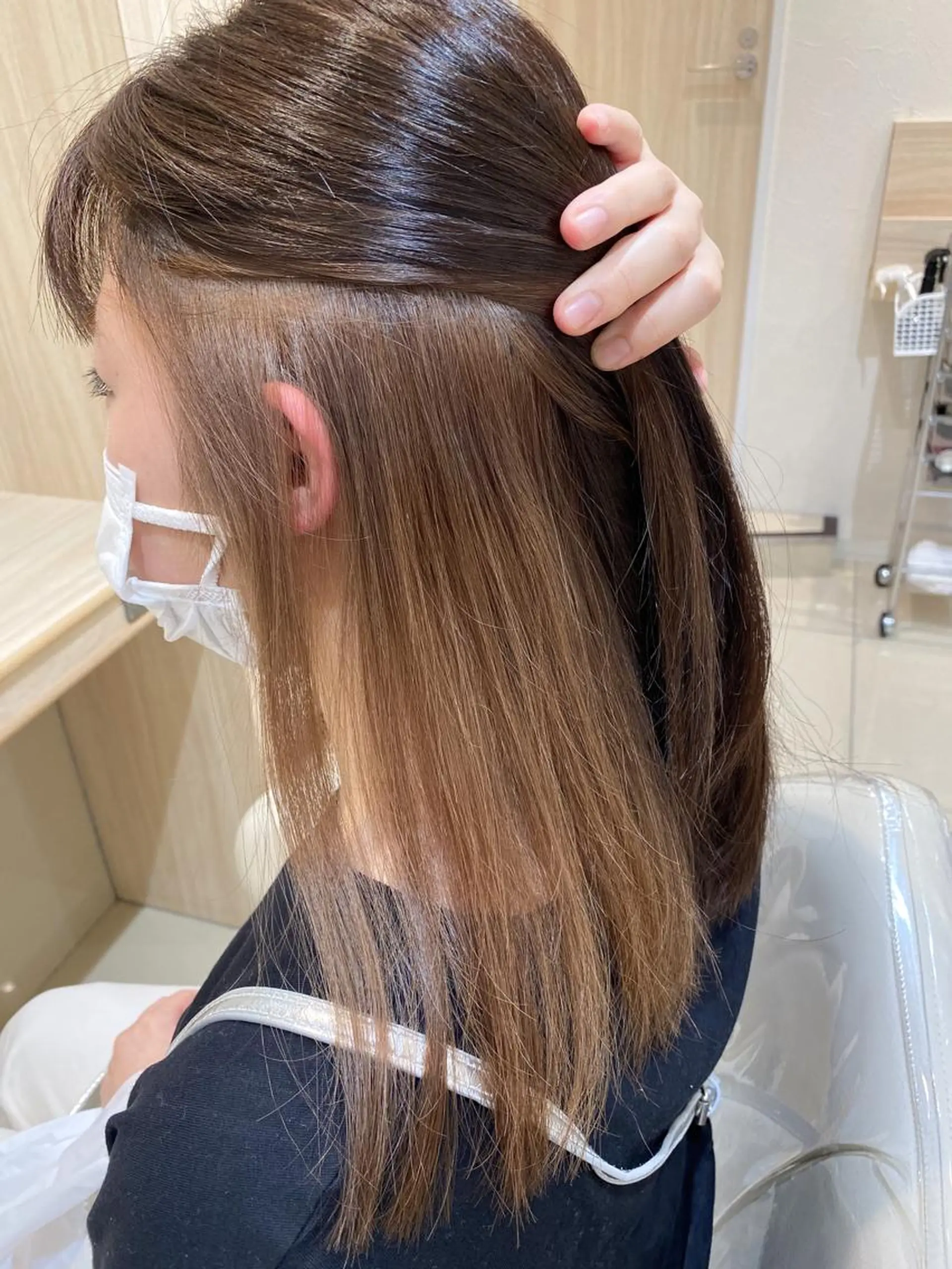 セミロング カラー 髪質改善/茅ヶ崎 マツモト リョウのヘアスタイル