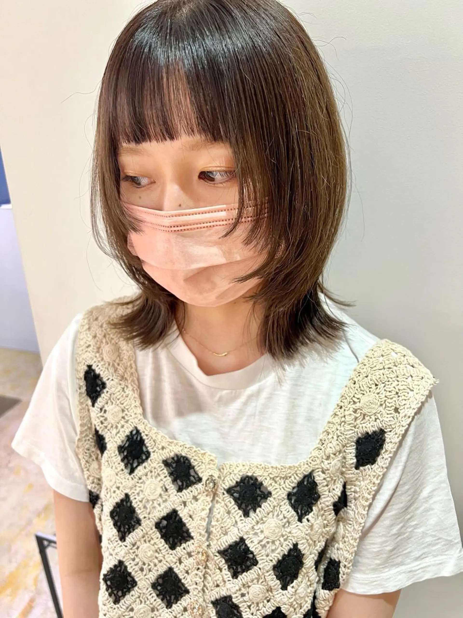ミディアム カラー カット ヘアカラー MARU レイヤー/ウルフのヘアスタイル