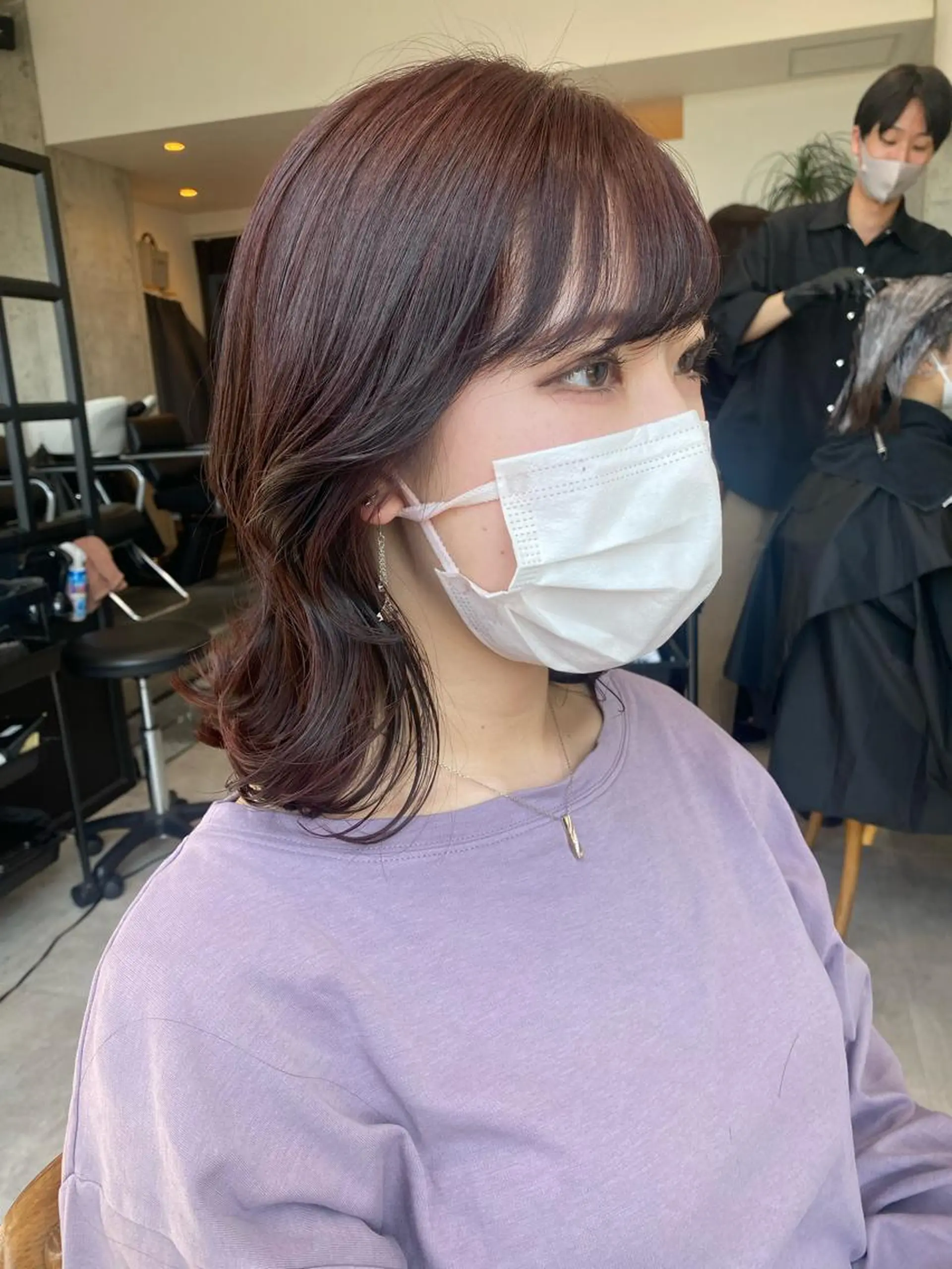 ミディアム カラー カット ヘアカラー トリートメント Dxxxx III所属・オシャレ女性目線の 大人メンズ❁⃘*.ﾟのヘアスタイル