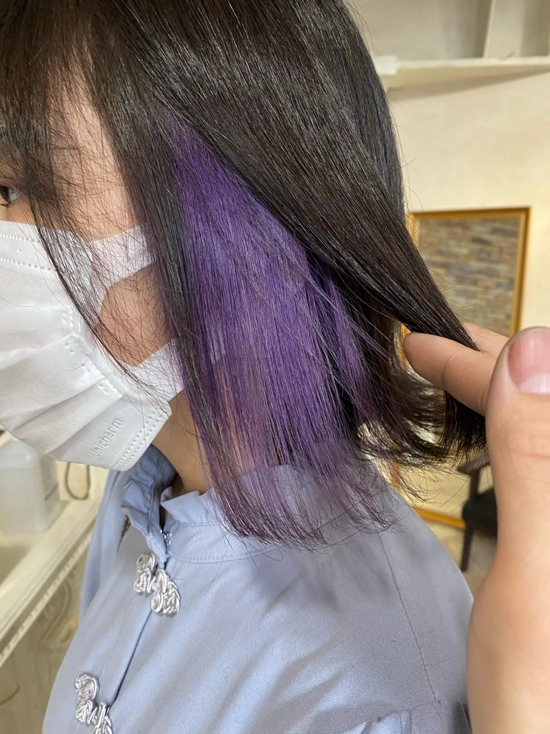 ショート カラー ブリーチ イヤリングカラー インナーカラー ヘアカラー ALLY（アリー）所属・ミニモお気に入り数 No.1宍戸雄弥のヘアスタイル