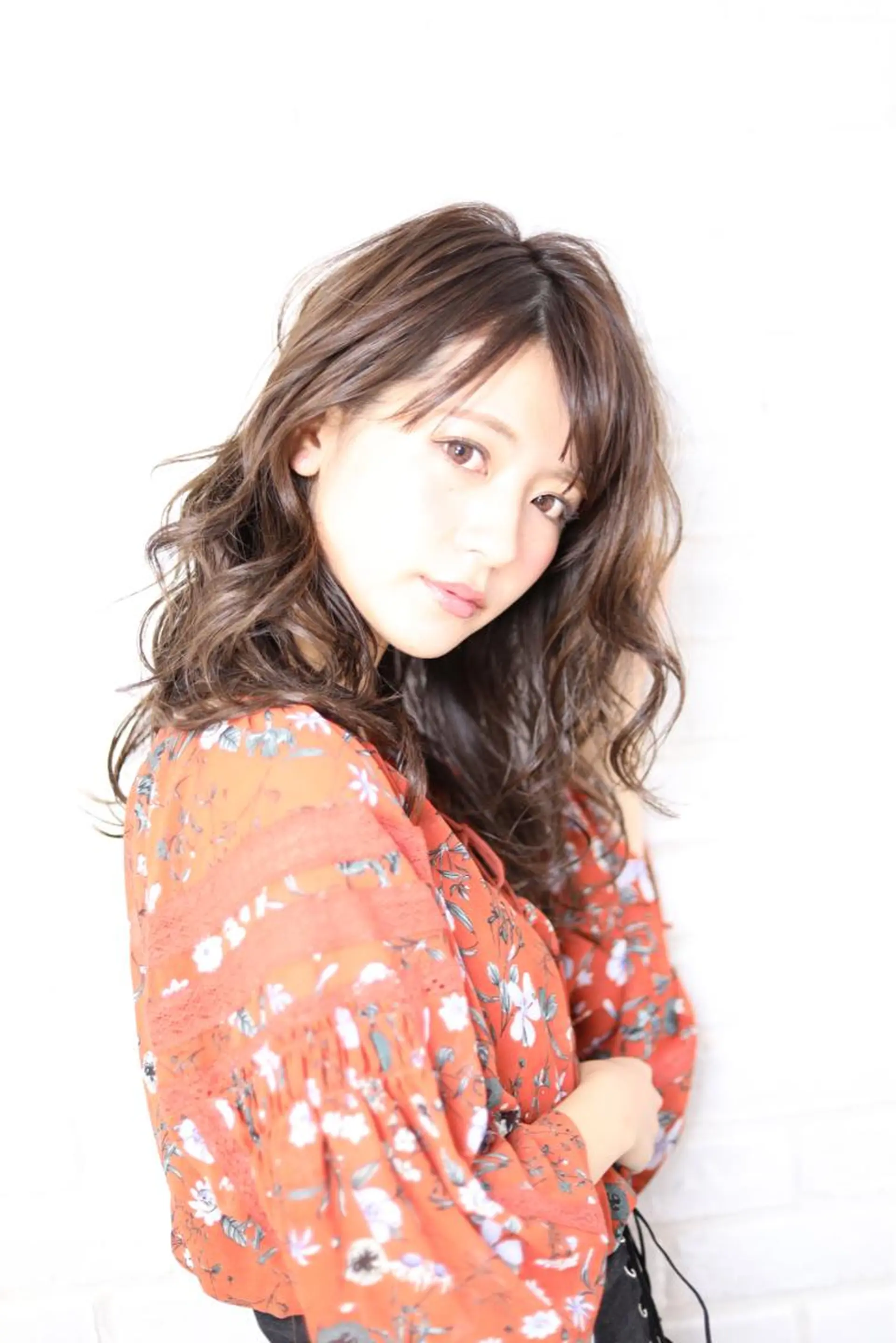 ロング カラー 小野 かなこのヘアスタイル