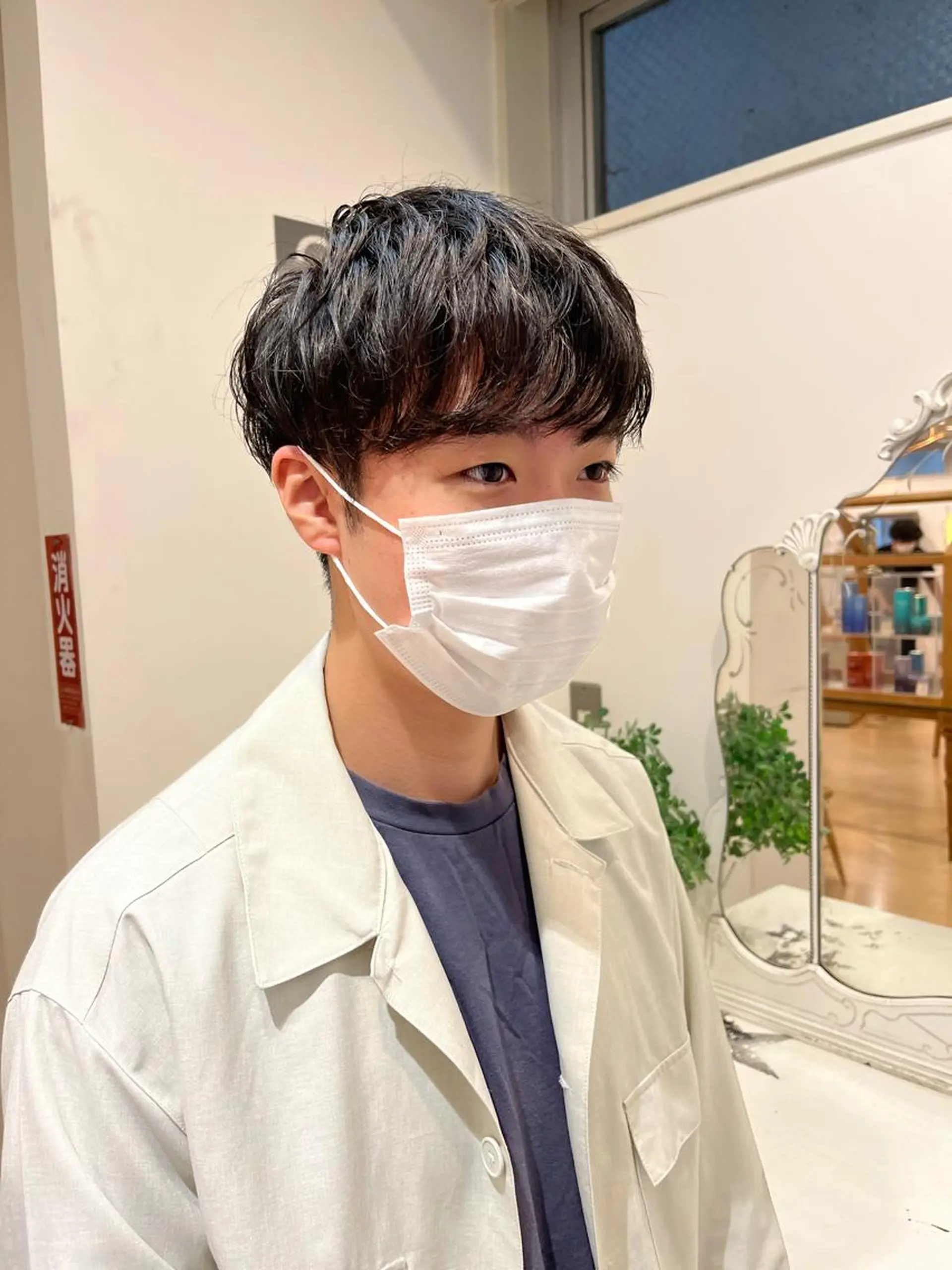 メンズ マッシュ カット パーマ 💠つたふうか/ 韓国/メンズヘア💠のヘアスタイル