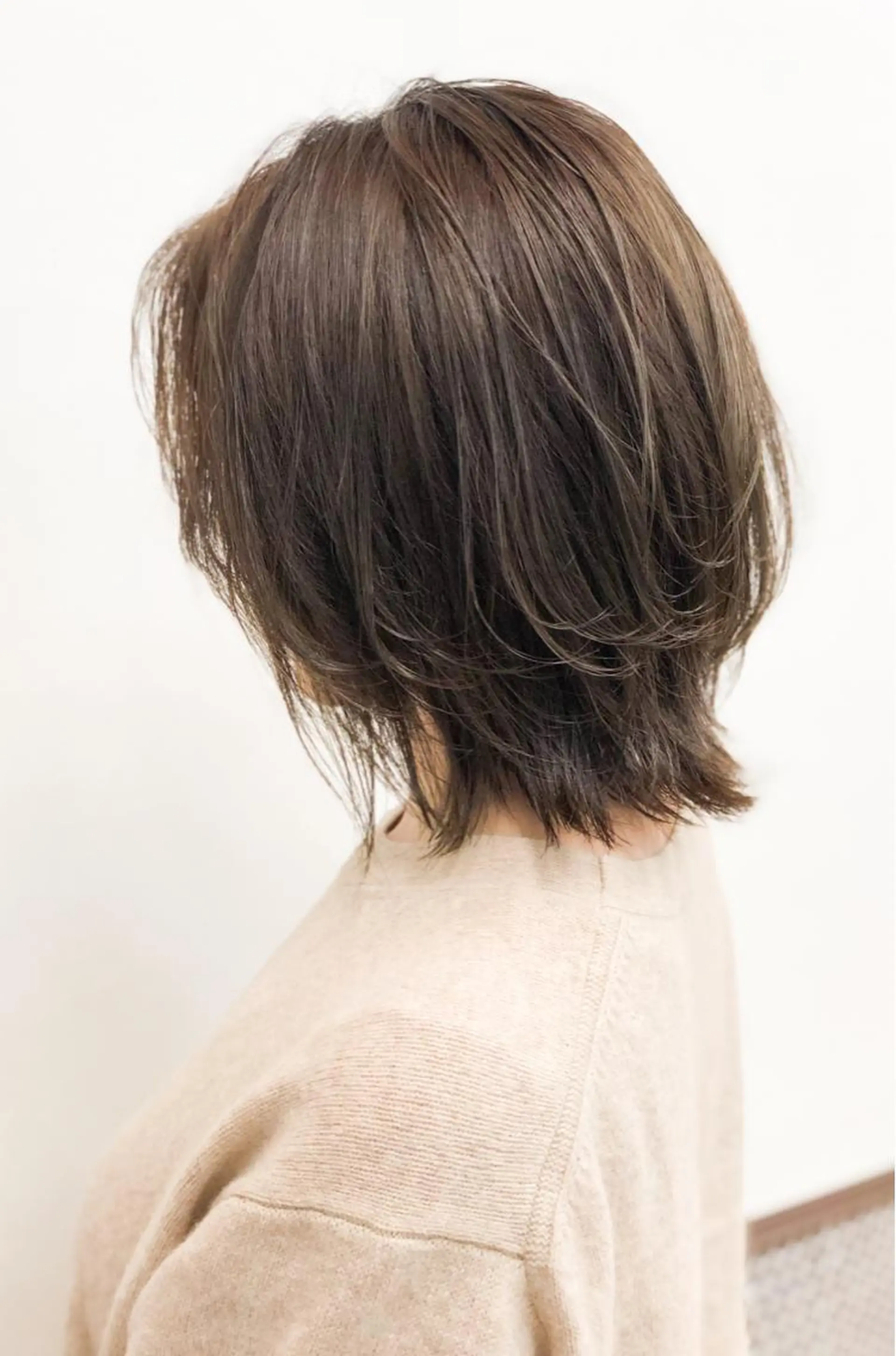 ミディアム カセヤ リョウのヘアスタイル