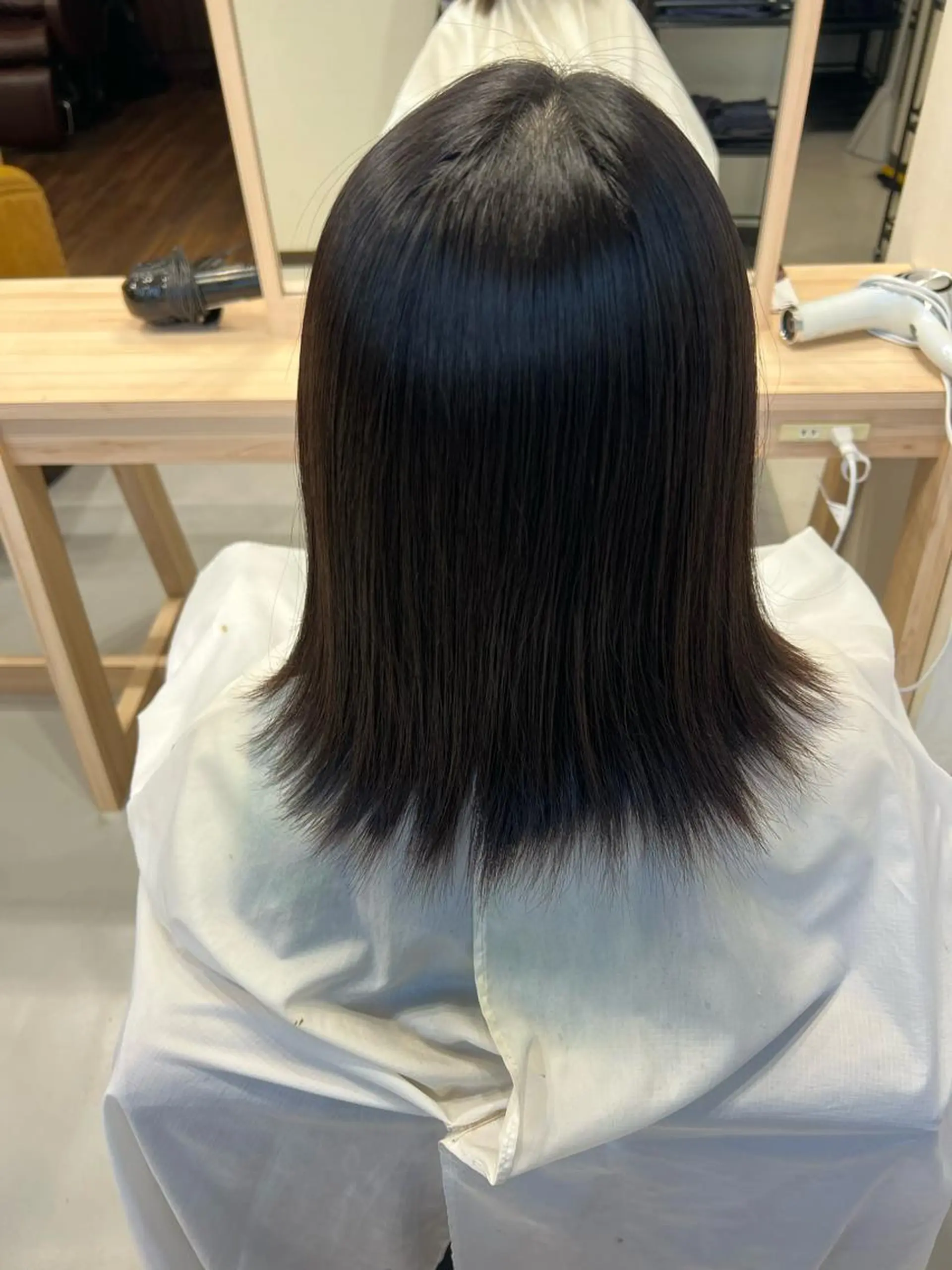 セミロング パーマ 縮毛矯正 猪瀬 尚希のヘアスタイル