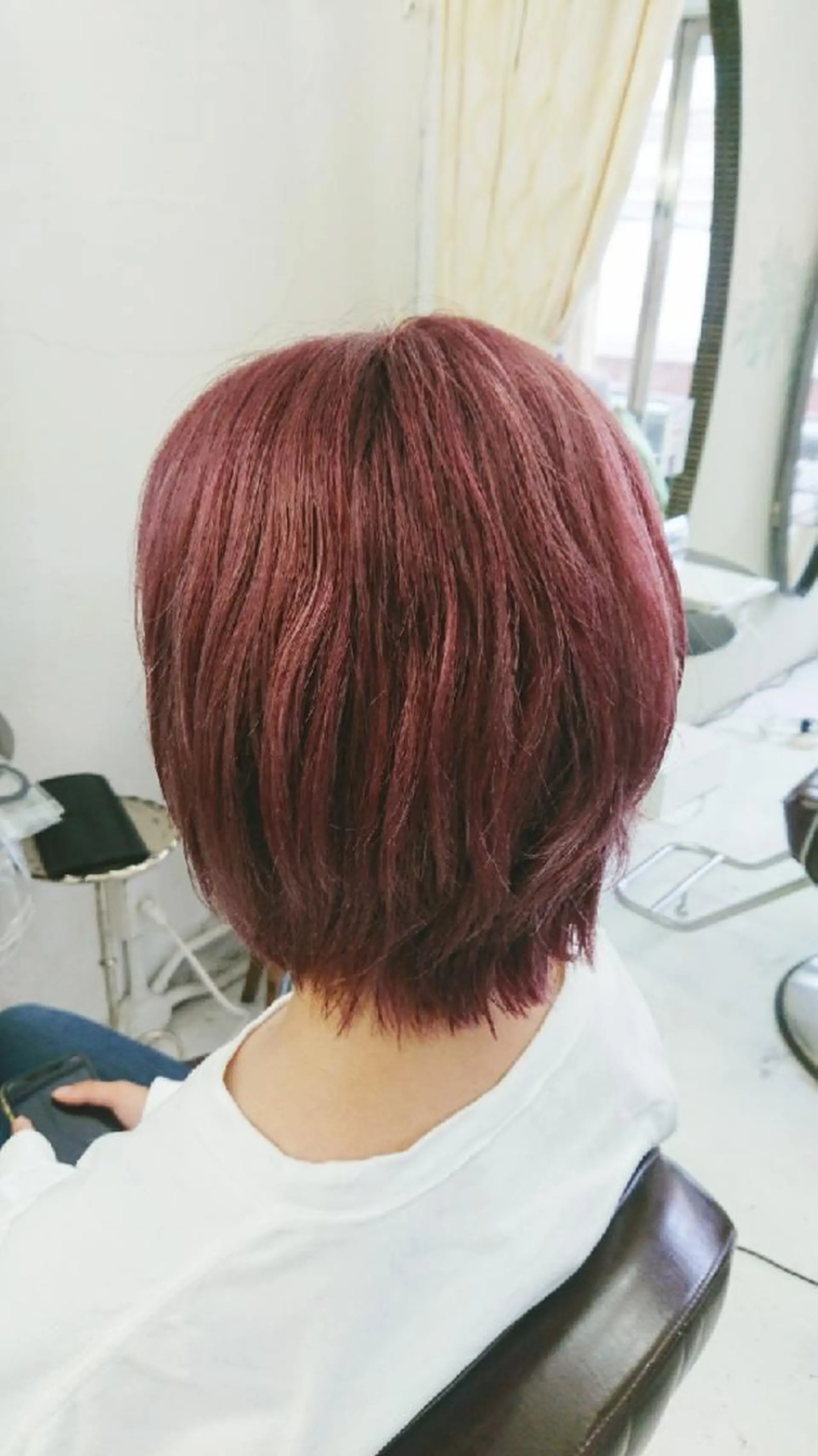 ショート カラー 坪井 佑美のヘアスタイル