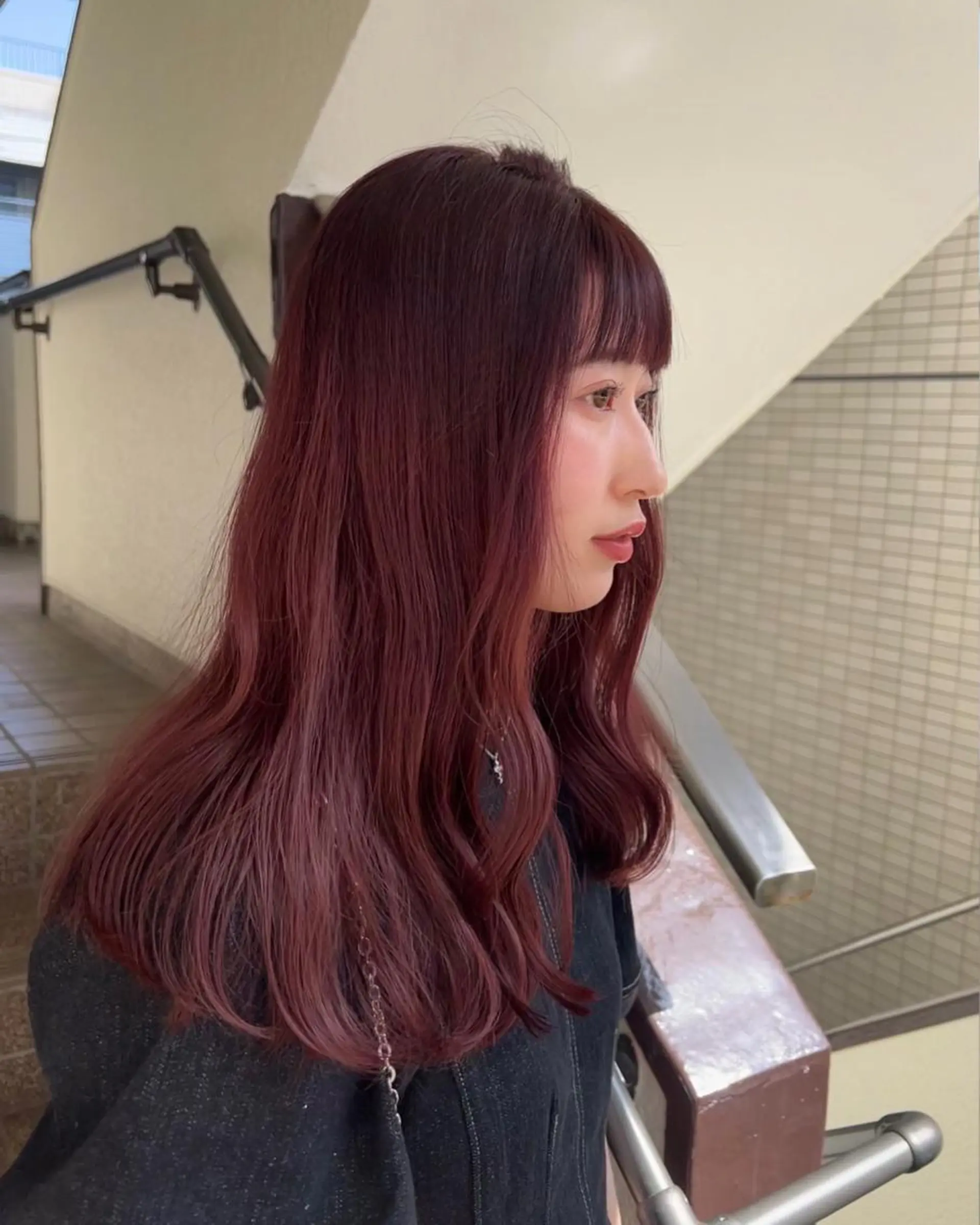 ロング カラー ブリーチ まろやか透明感カラー ♡MANAのヘアスタイル