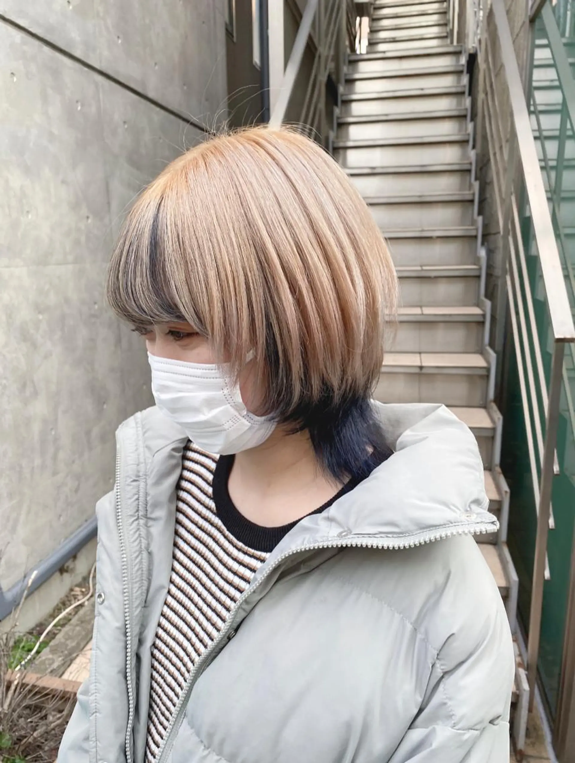 ロング カラー パーマ ヘアアレンジ メンズ キッズ ネイル マツエク・マツパ アイブロウ メンズバレイヤージュ メンズブリーチ メンズハイライト メンズハイトーン メンズインナーカラー カット 🐺ウルフ×ハイトー ン🖤Yukinoのヘアスタイル