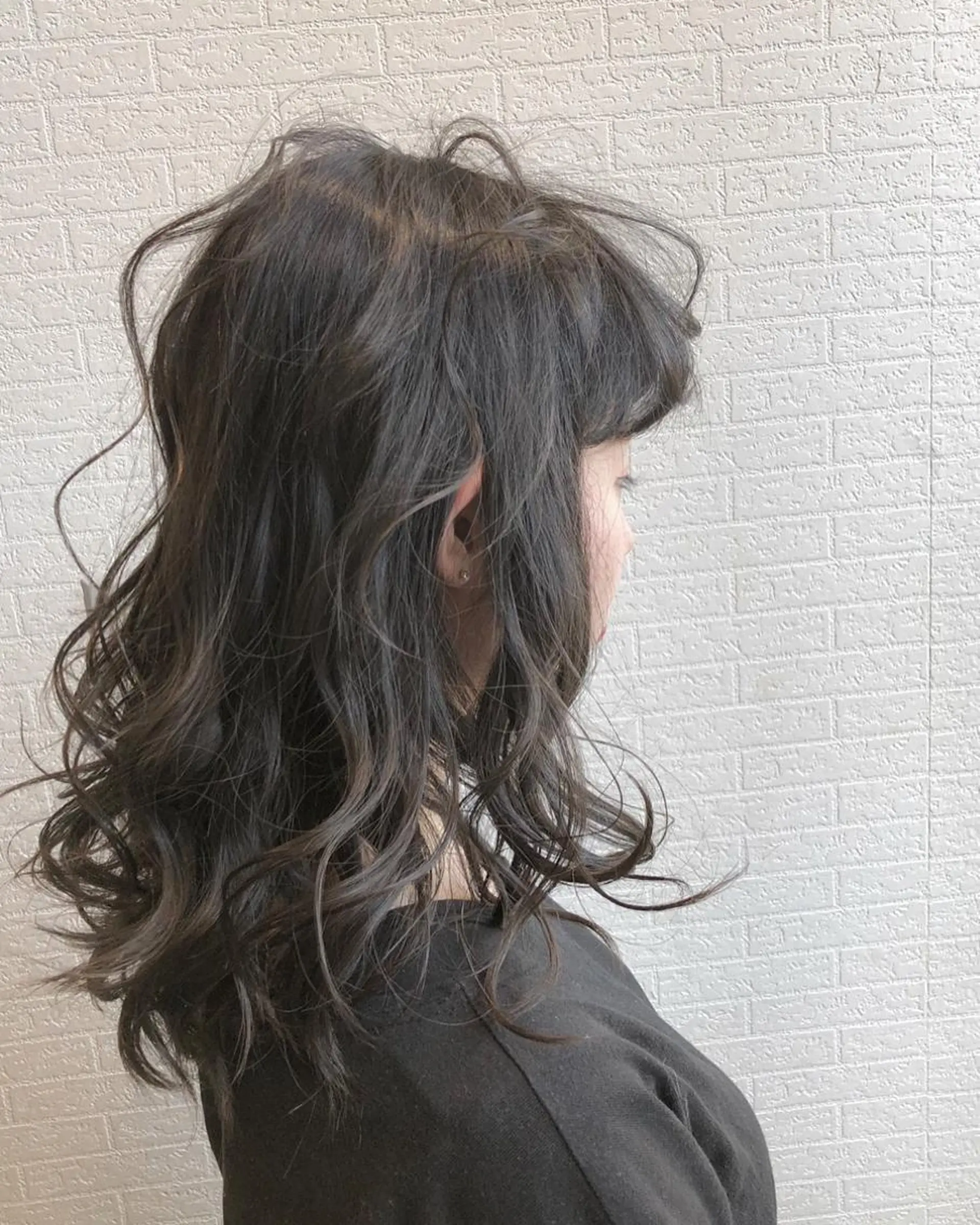 ミディアム カラー アッシュ ブリーチ 髪質改善美容師 中村　一のヘアスタイル