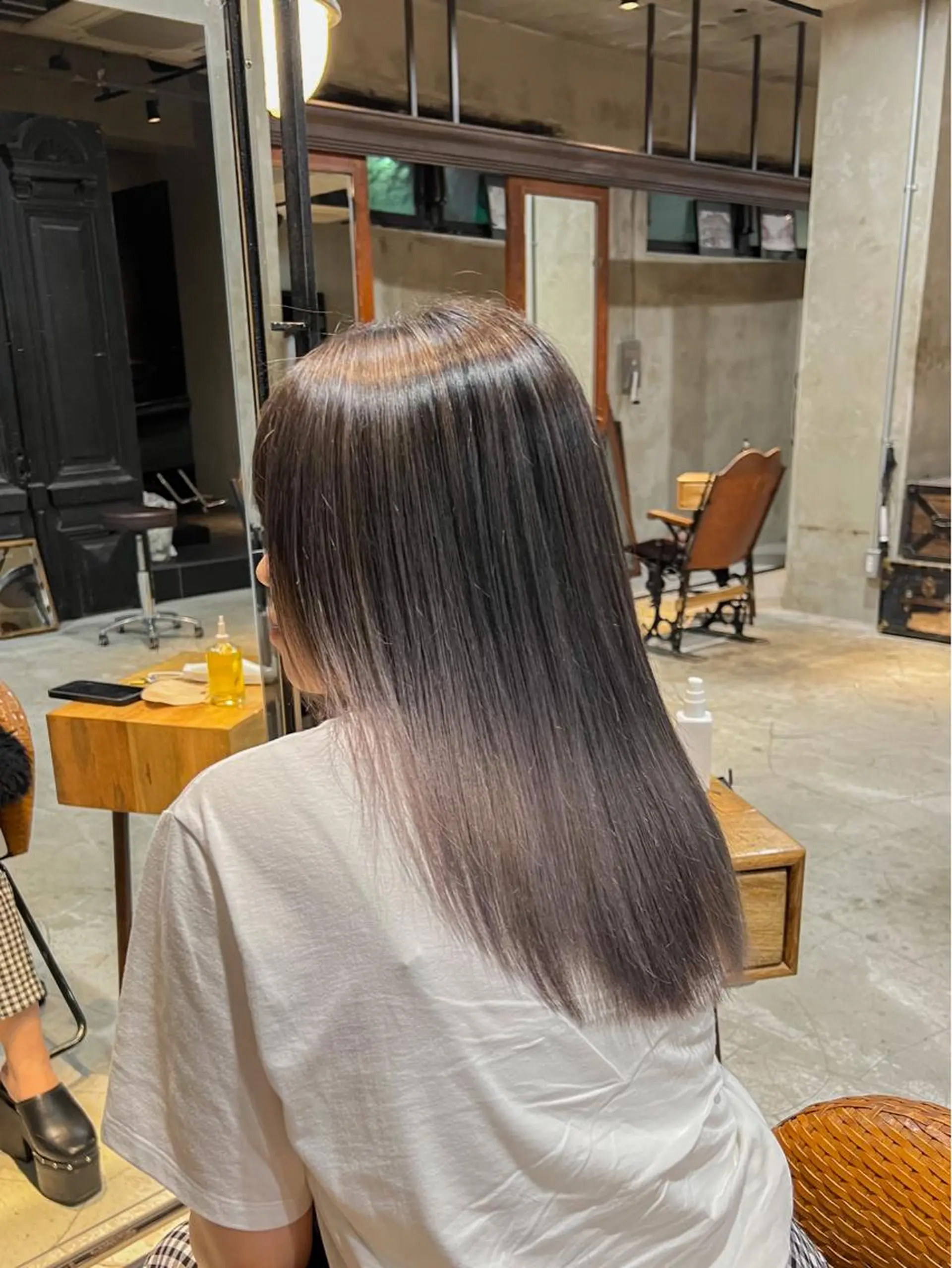 ミディアム カラー カット ヘアカラー トリートメント 海外デザイン🇺🇸 石渡諒太のヘアスタイル