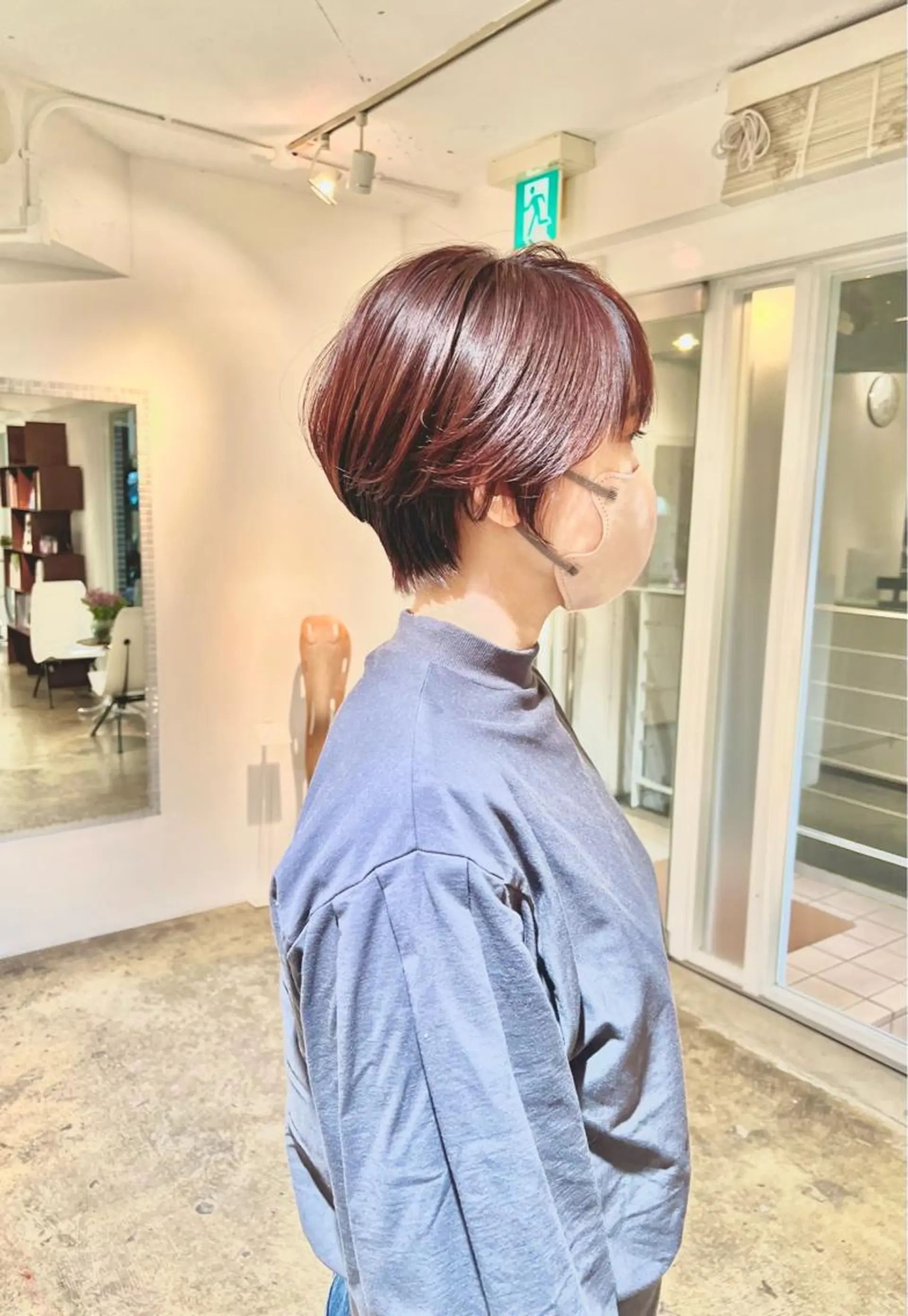 ショート カラー ショート/ボブ/縮毛 三上達大のヘアスタイル