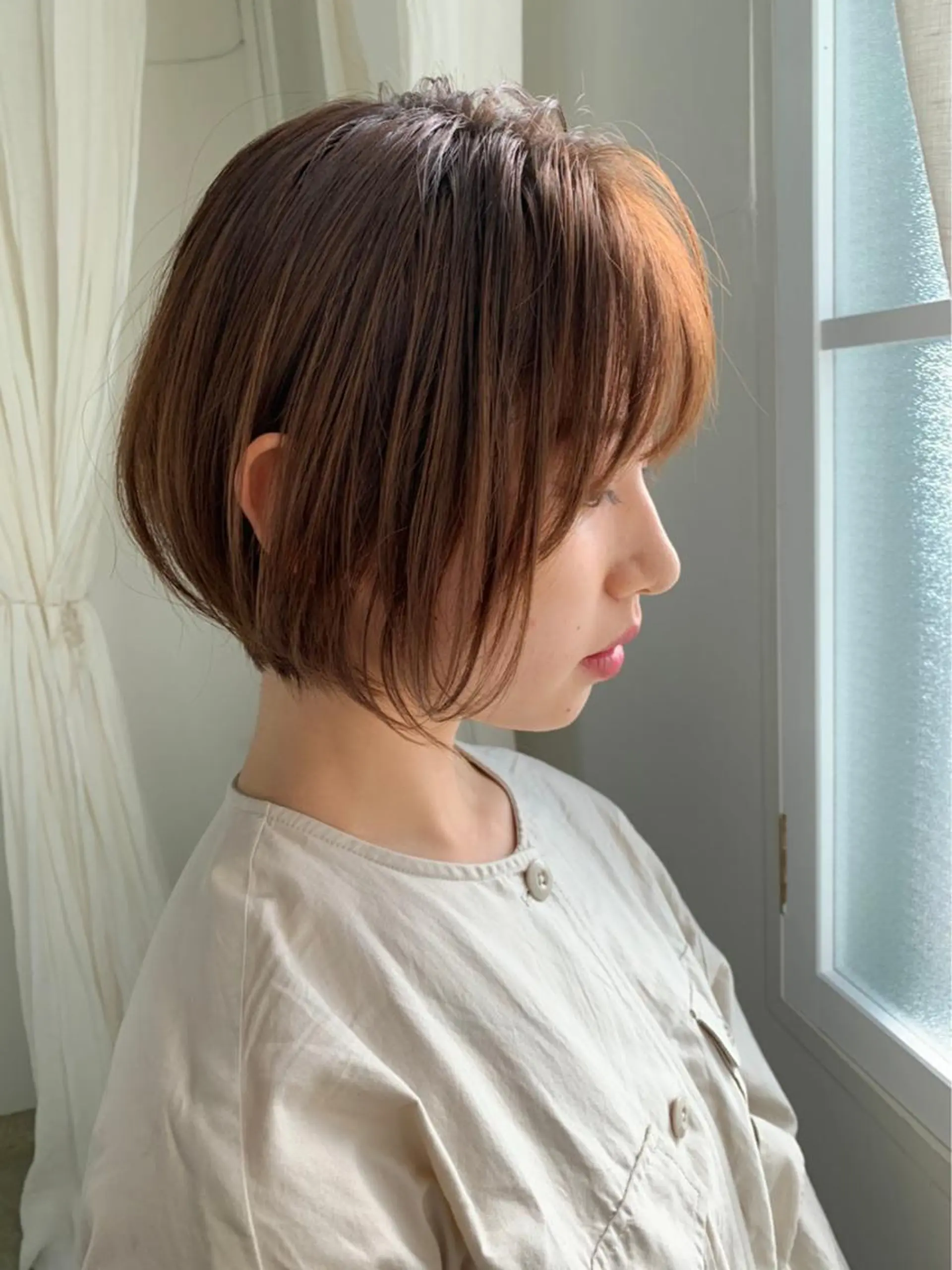 カラー カット ヘアカラー 艶カラー/アイドル 前髪/内藤　輝のヘアスタイル