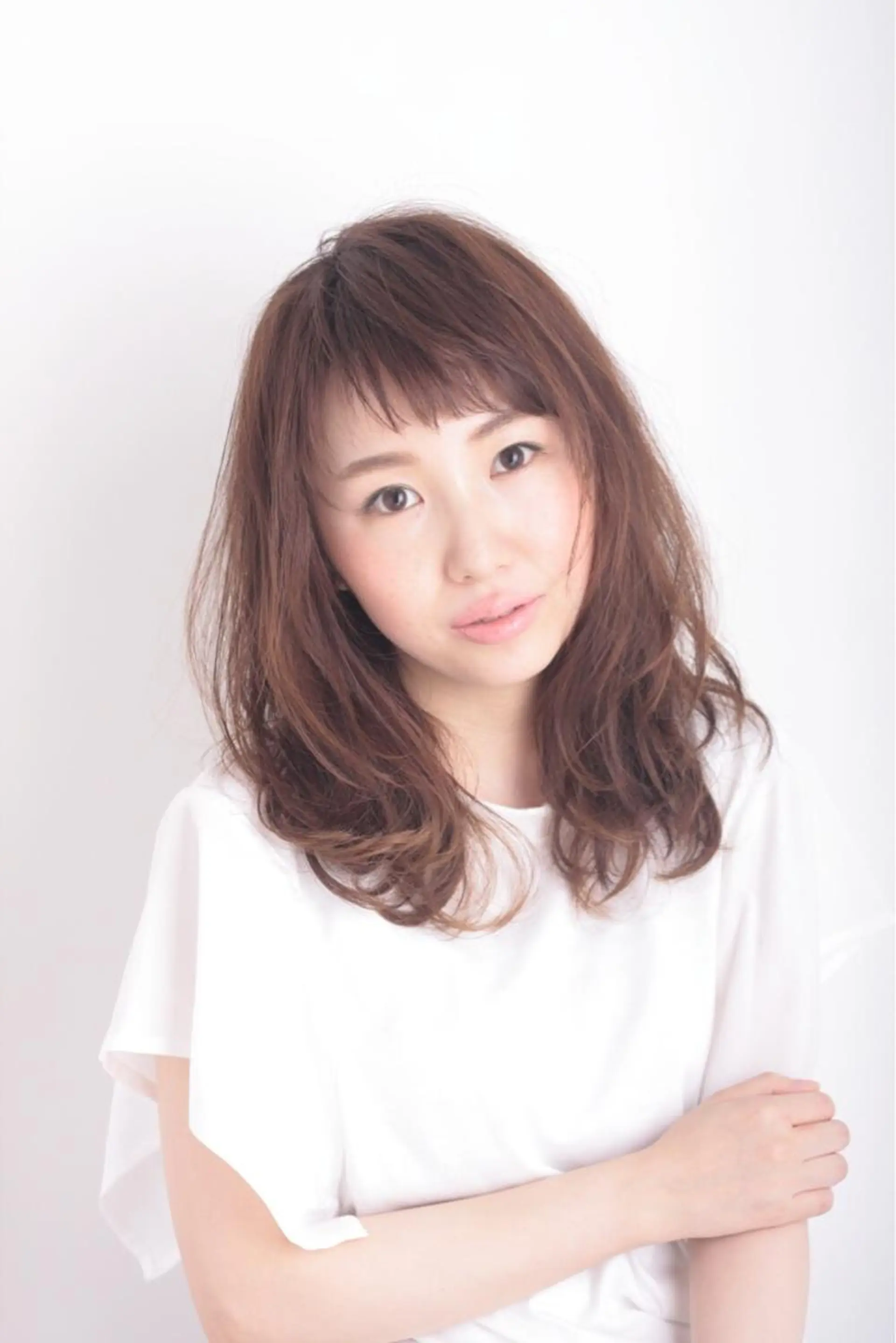 セミロング カラー RESBORN所属・長岡 大偉のヘアスタイル