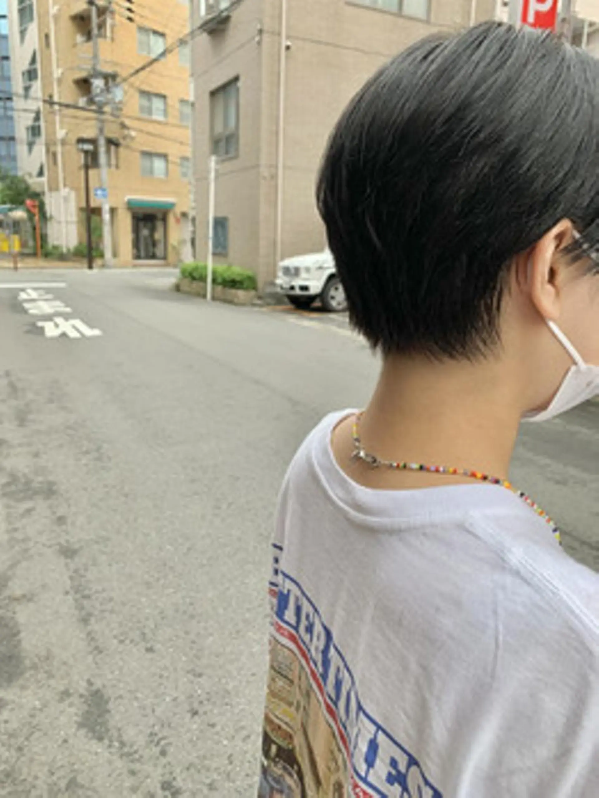 ショート カラー パーマ ヘアアレンジ アディクシーカラー ブリーチ ケアカラー 透明感カラー イヤリングカラー カット ヘアカラー トリートメント ヘアケア特化型サロン newi 梅田のヘアスタイル