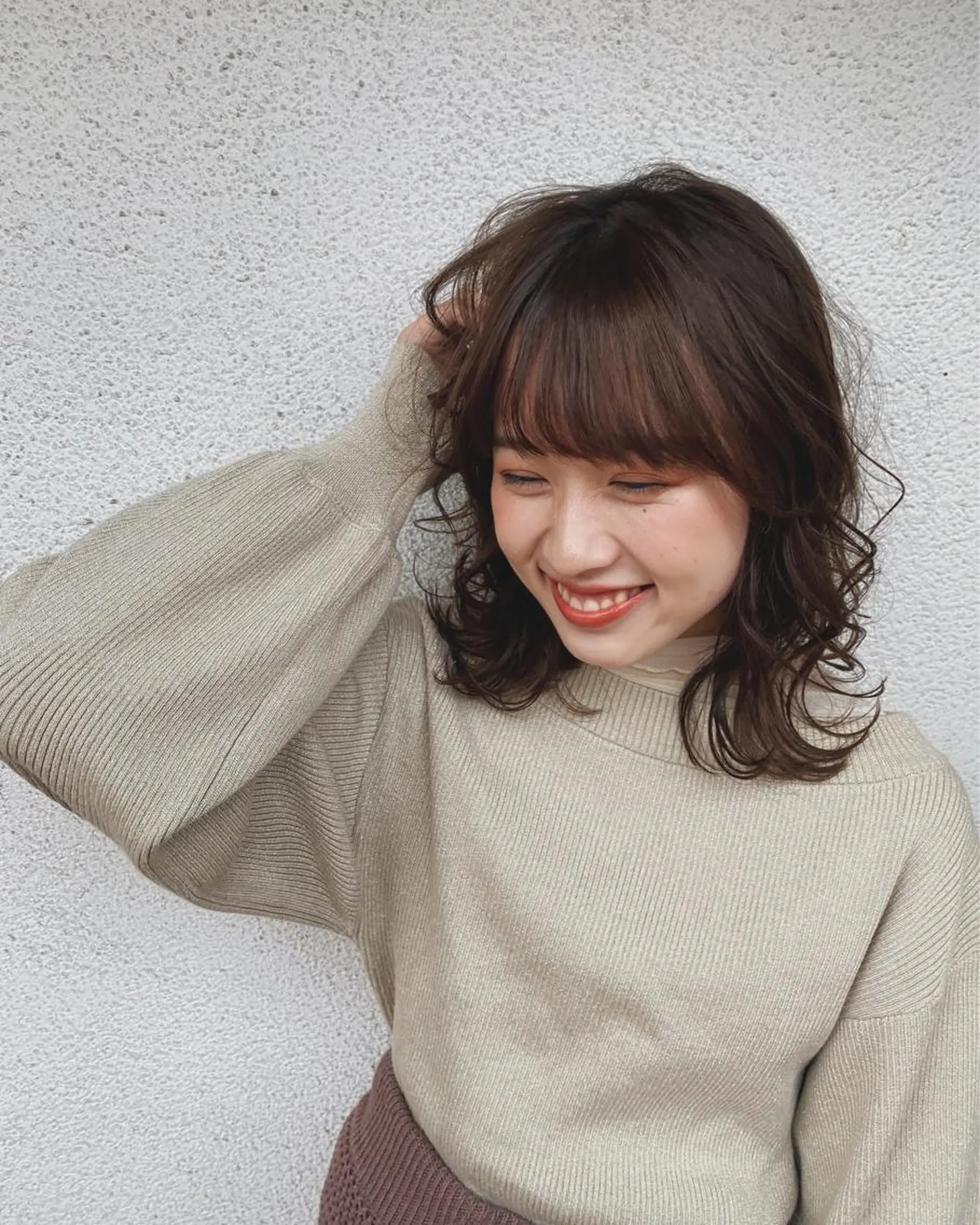 ミディアム カット トリートメント ヘッドスパ putri店長 和田鈴采のヘアスタイル
