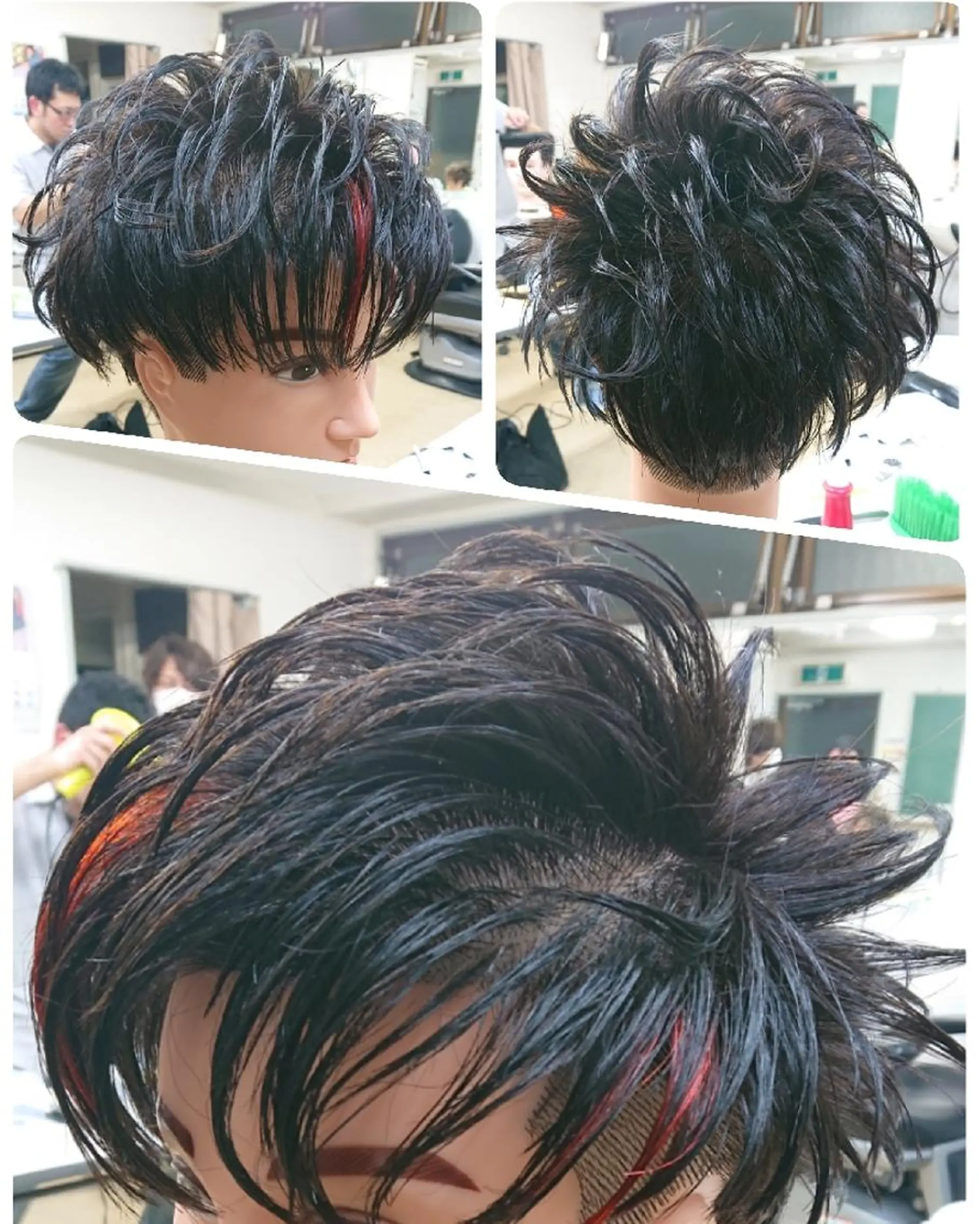 ショート カラー ヘアアレンジ メンズ メンズメッシュ ツーブロック メッシュ ヘアサロンbig所属・田元 寛哉のヘアスタイル