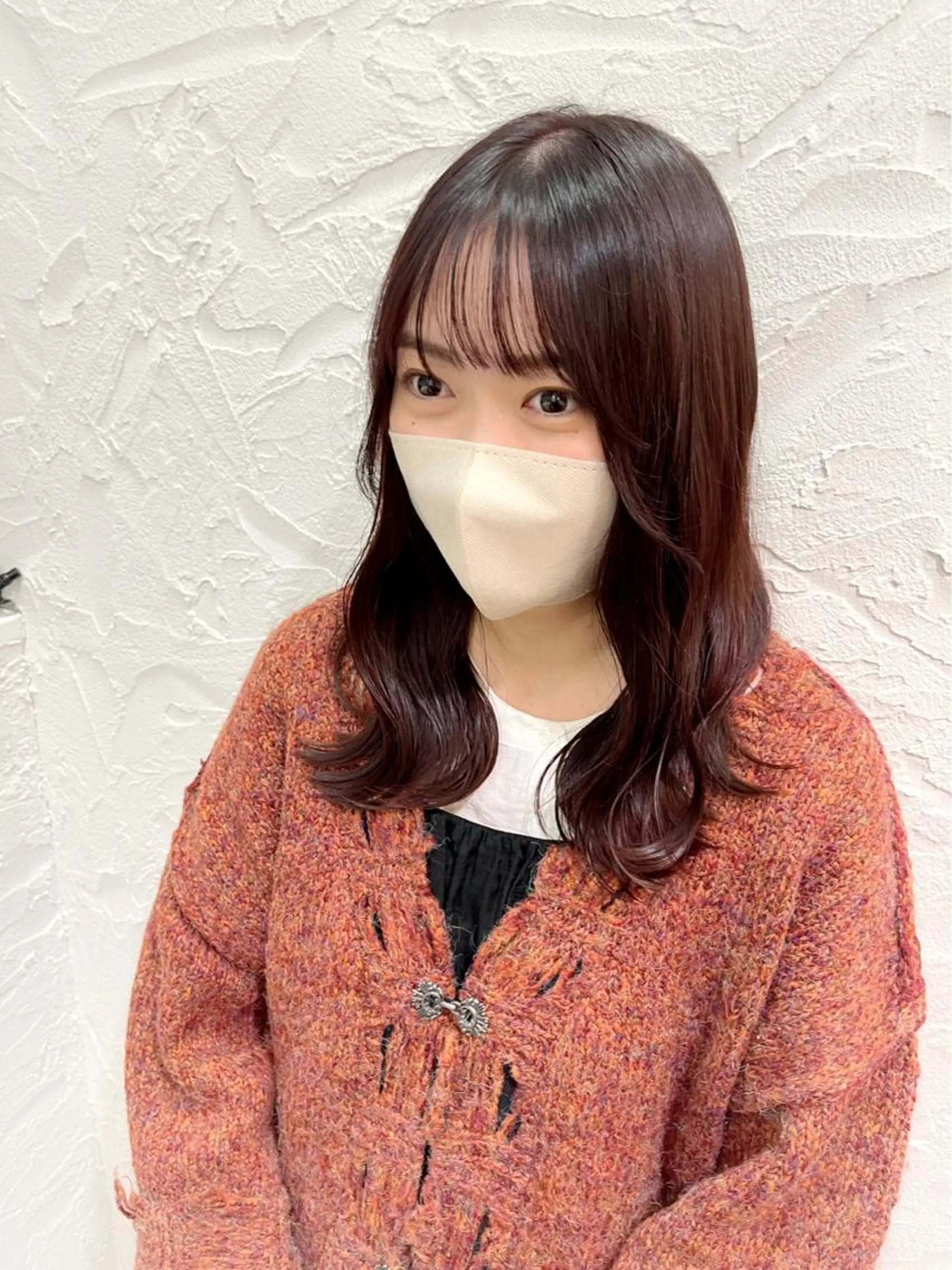 ロング カラー ブリーチ ブラウンカラー ブリーチなしカラー ピンクカラー ピンクブラウン 仙台/駅近/ AUTHEN/アンズのヘアスタイル