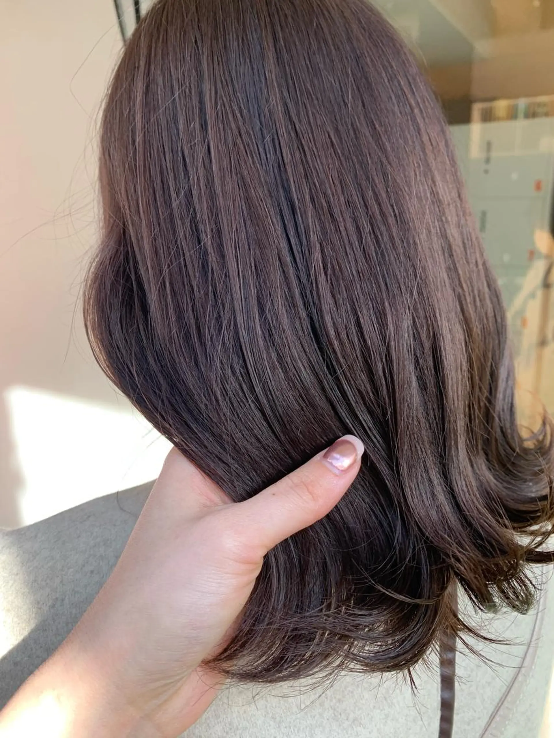 セミロング カラー ブリーチ ブリーチなしカラー ヘアカラー トリートメント 田中 優衣のヘアスタイル