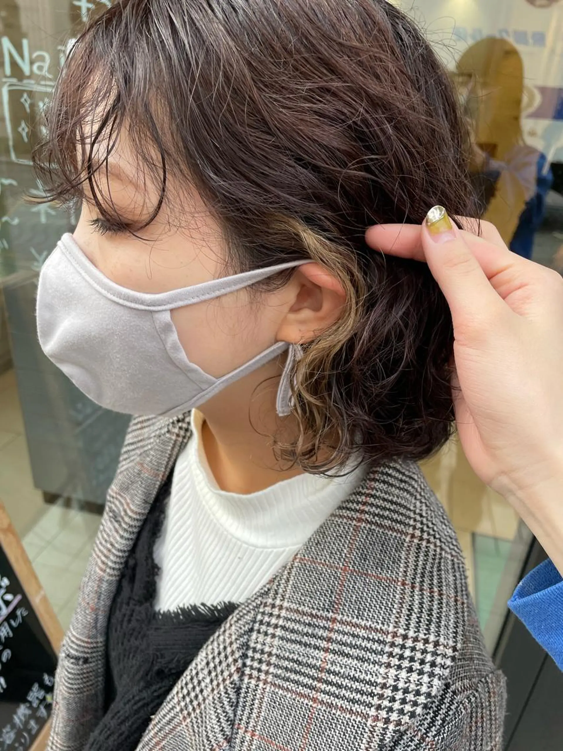 ミディアム カラー パーマ 🩵ANELA東口 齋藤琴音💚のマツエク・マツパデザイン