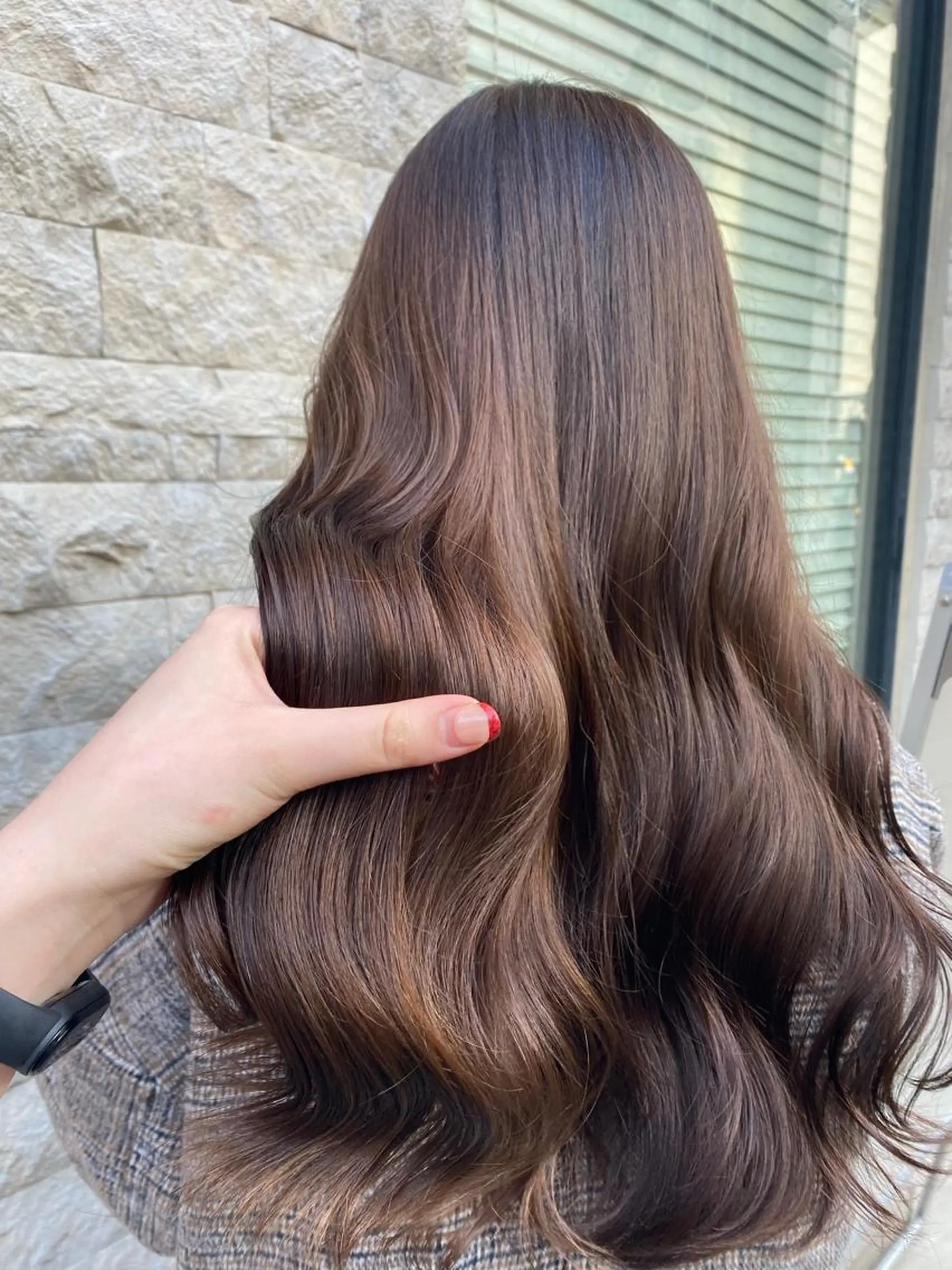 セミロング カラー ヘアアレンジ ブリーチ ダブルカラー ブリーチなしカラー 🌙レイヤー,韓国 ヘア🌙harukaのヘアスタイル