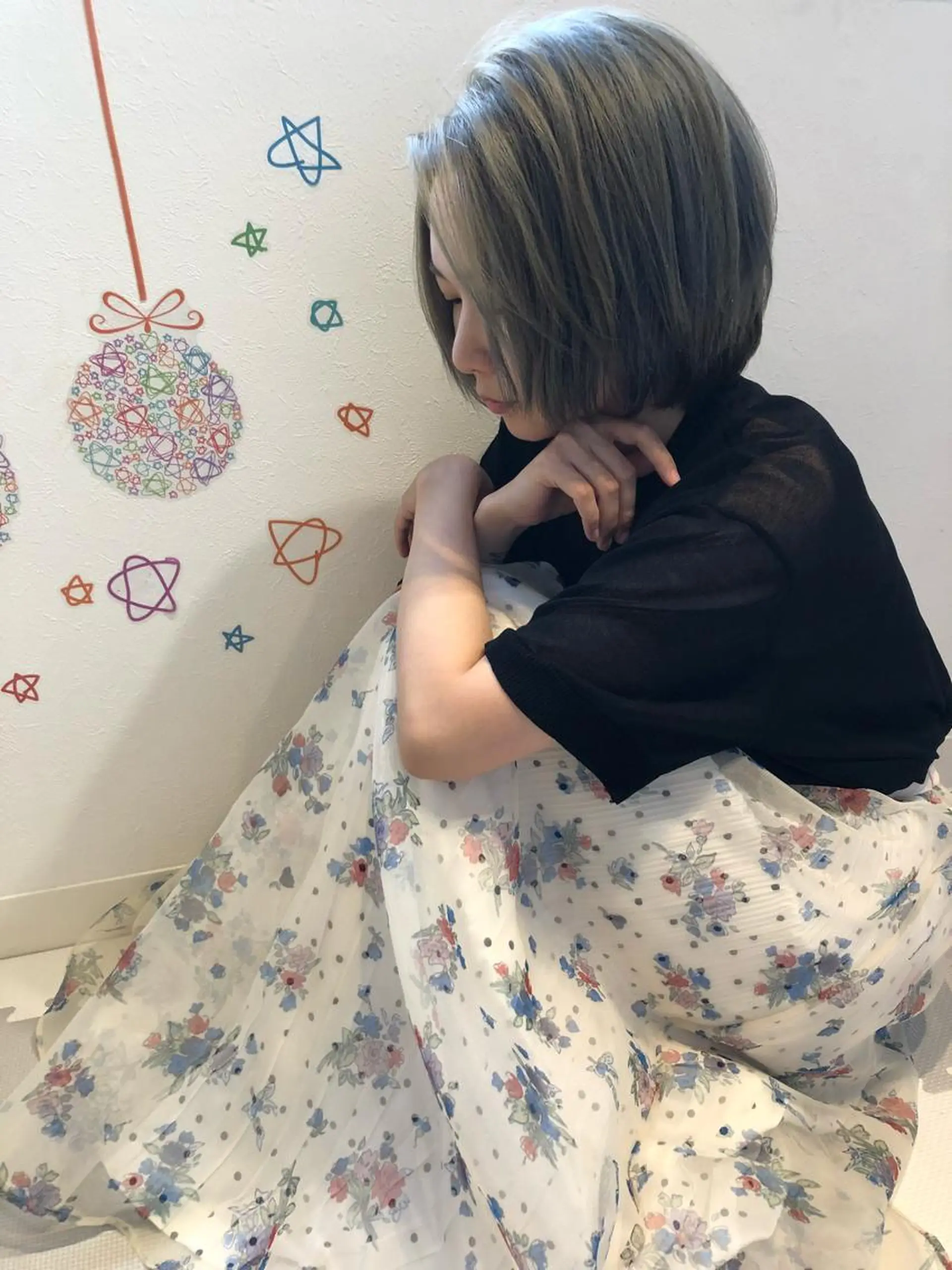 ショート ヘアカラー トリートメント ⭐️艶髪⭐️髪質改善 newi町田 山本のヘアスタイル