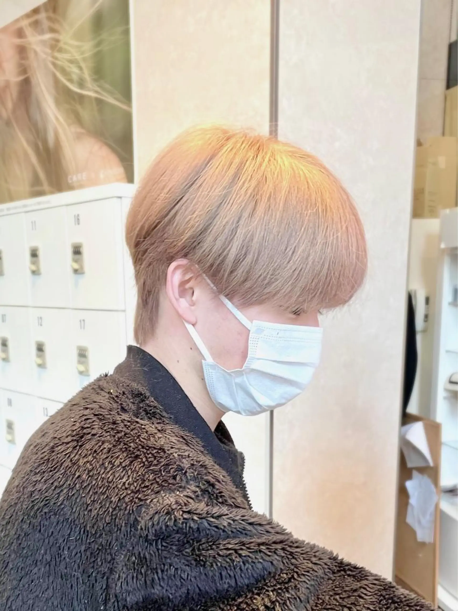 カラー メンズ ふくどめ りなのヘアスタイル
