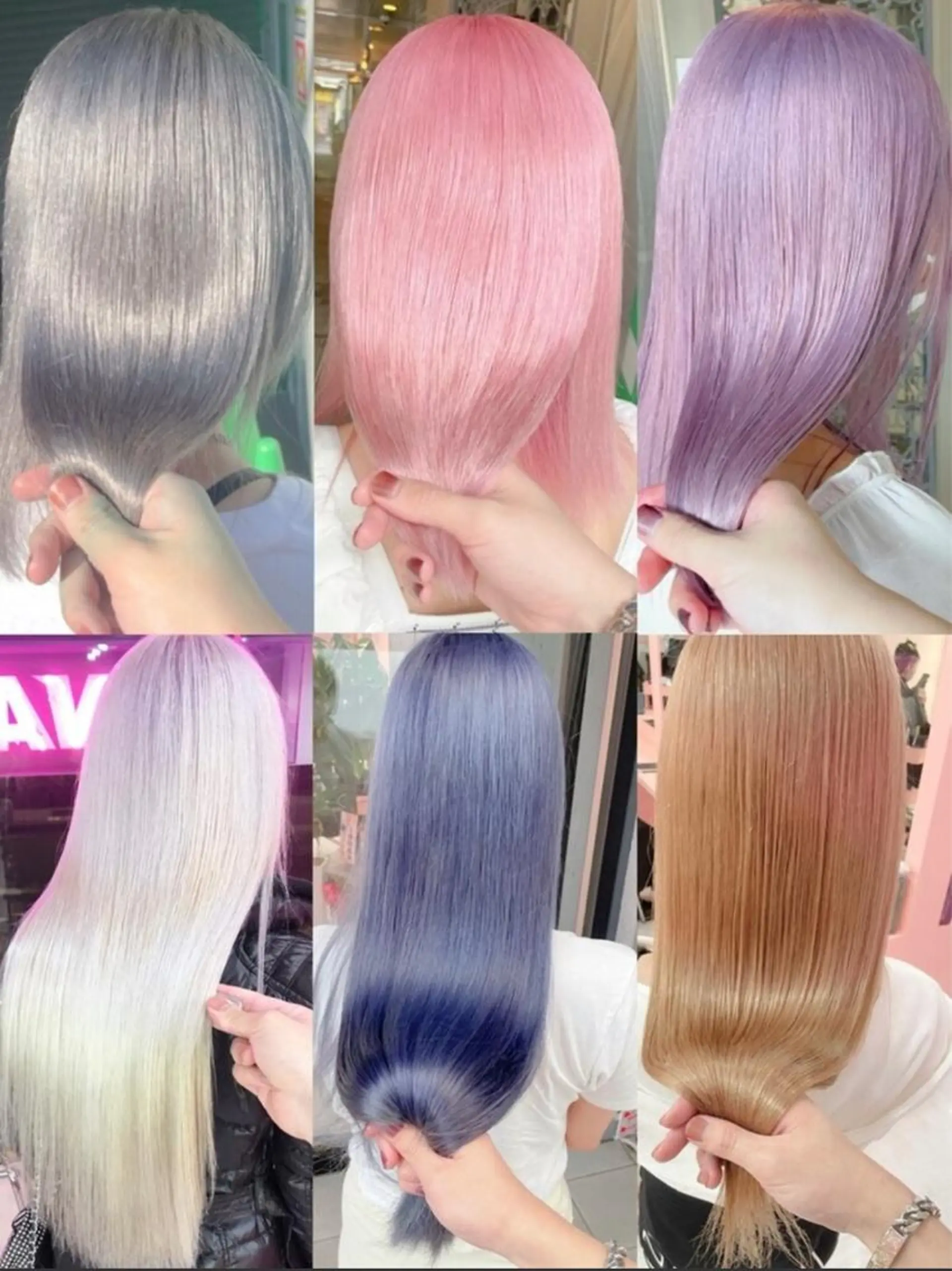 セミロング ❄️💛エクステ ブリーチ❄️yukiのヘアスタイル