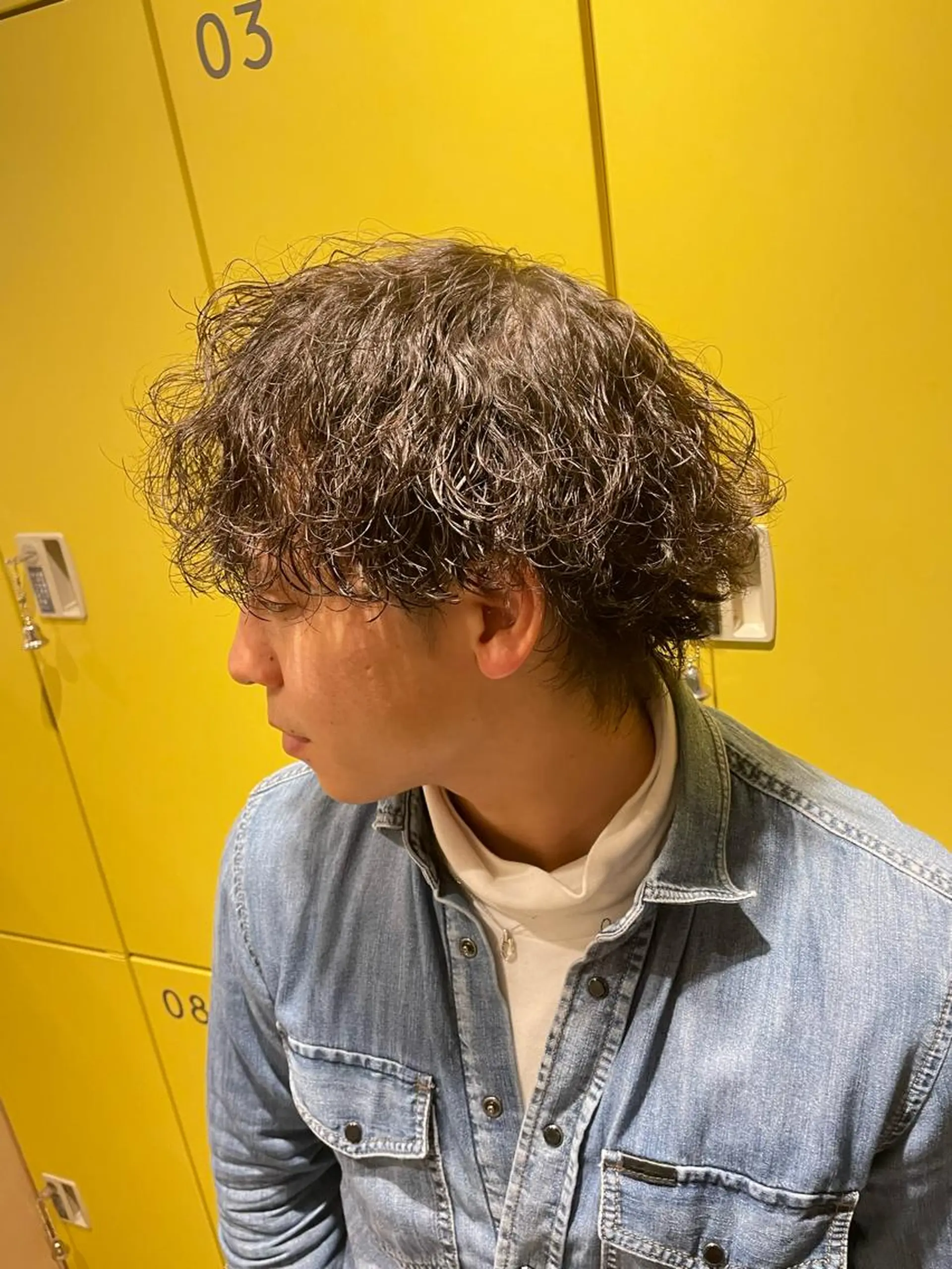 パーマ メンズ メンズパーマ 波巻きパーマ Le'a所属・渋谷/フェード/ 國分 翔のヘアスタイル