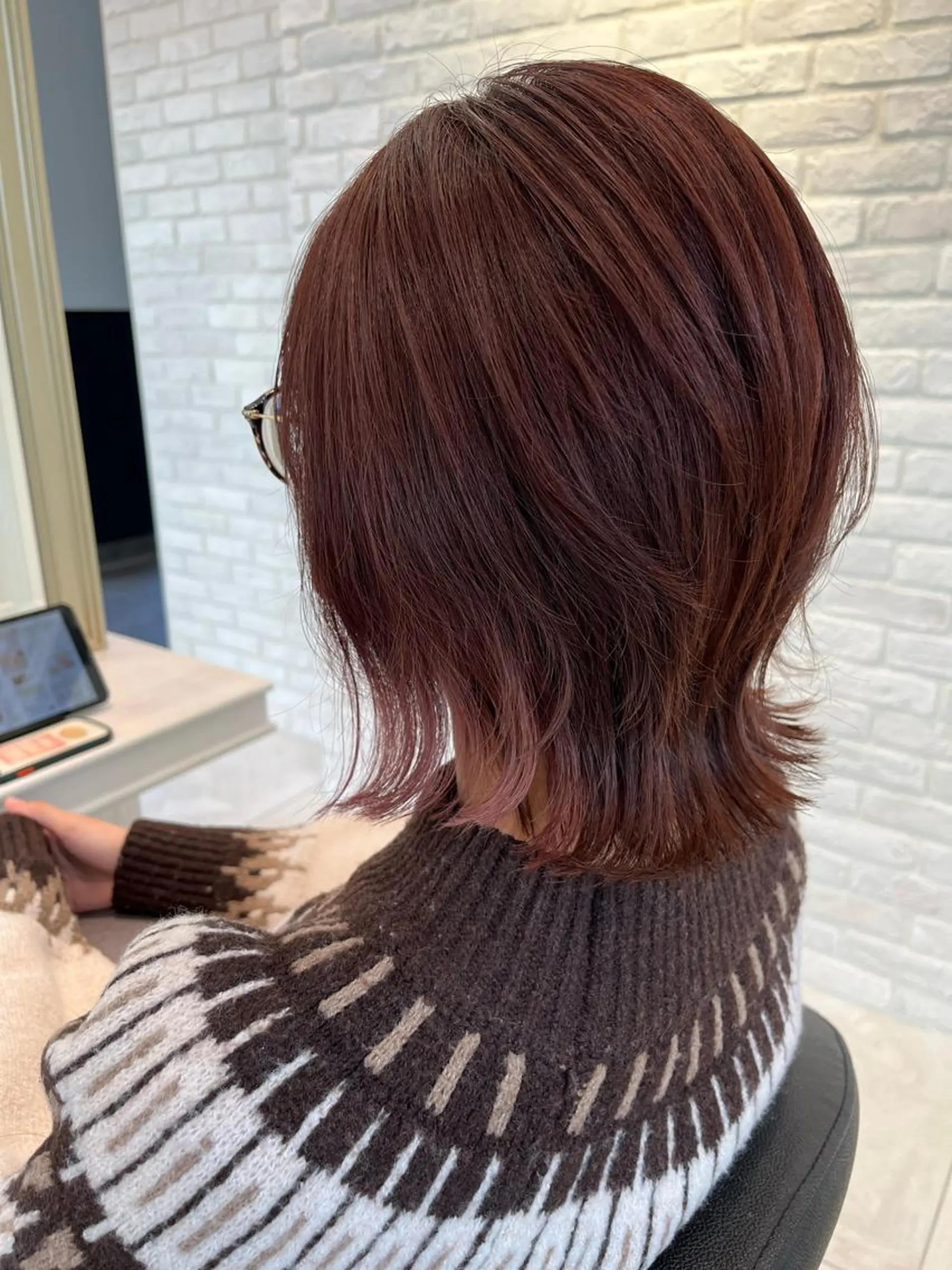 ミディアム カラー アディクシーカラー カット ヘアカラー トリートメント 🥇メンズ特化 伊東輝のヘアスタイル