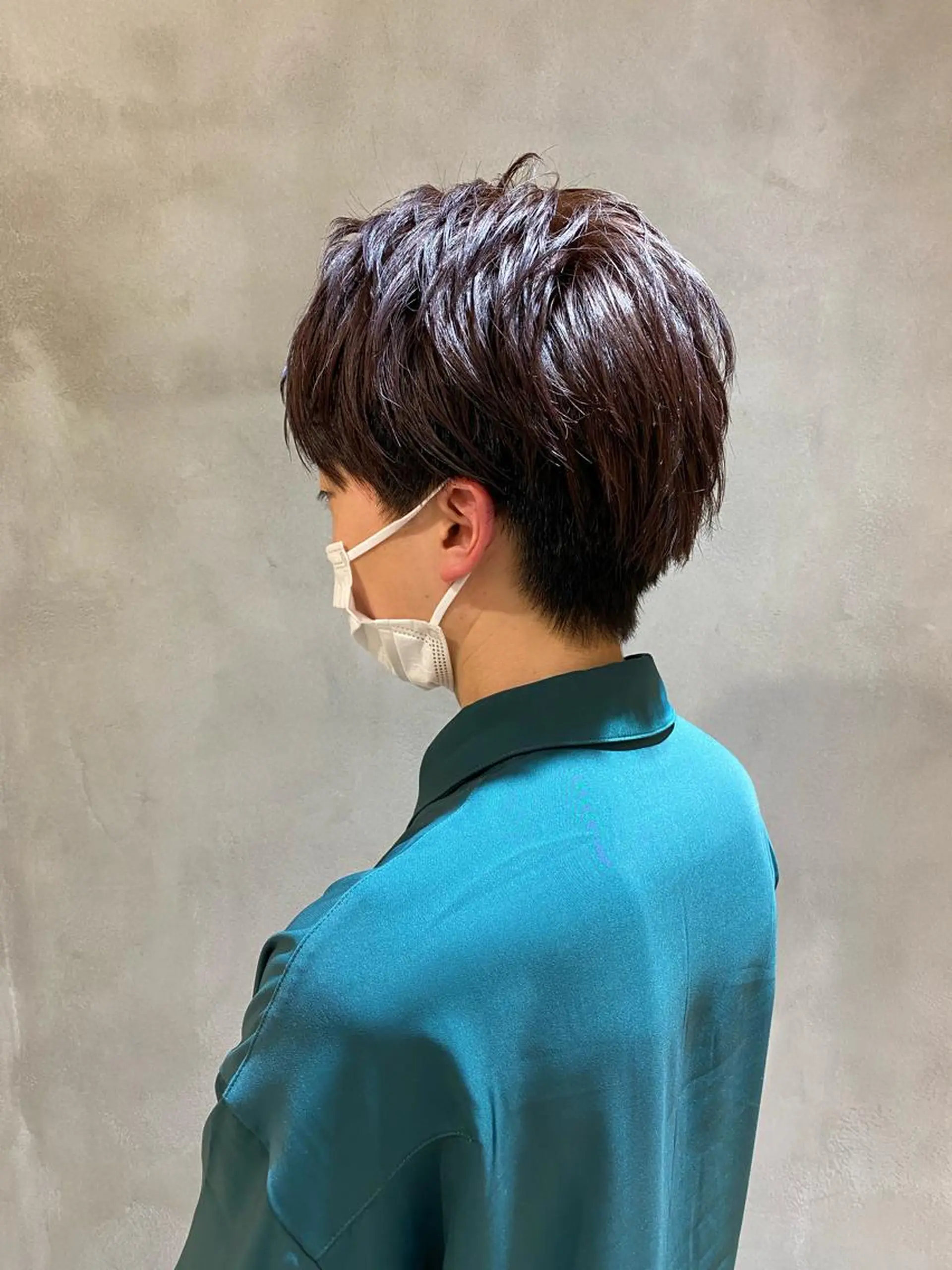 カラー ボブ/巻ける縮毛矯正 /韓国レイヤーはなのヘアスタイル