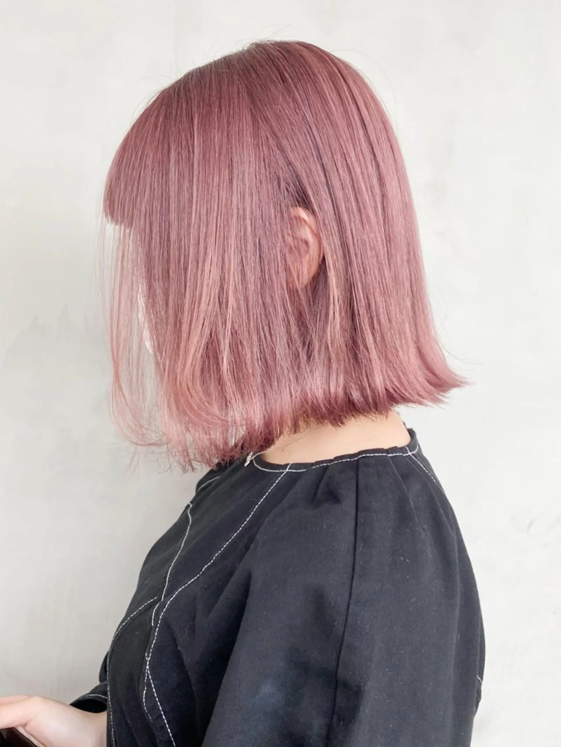 ミディアム カラー パーマ ヘアアレンジ ラベンダーカラー ラベンダーピンク ピンクカラー ITbyALBUM 中野店のヘアスタイル