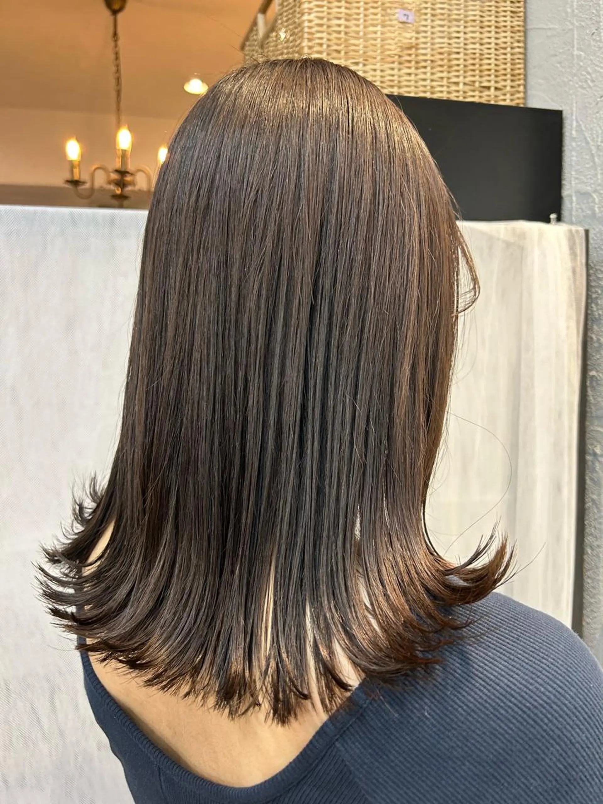 ミディアム カラー 透明感カラー 縮毛矯正 カット ヘアカラー トリートメント ヘアセット 透明感ヘアカラー chiharuのヘアスタイル