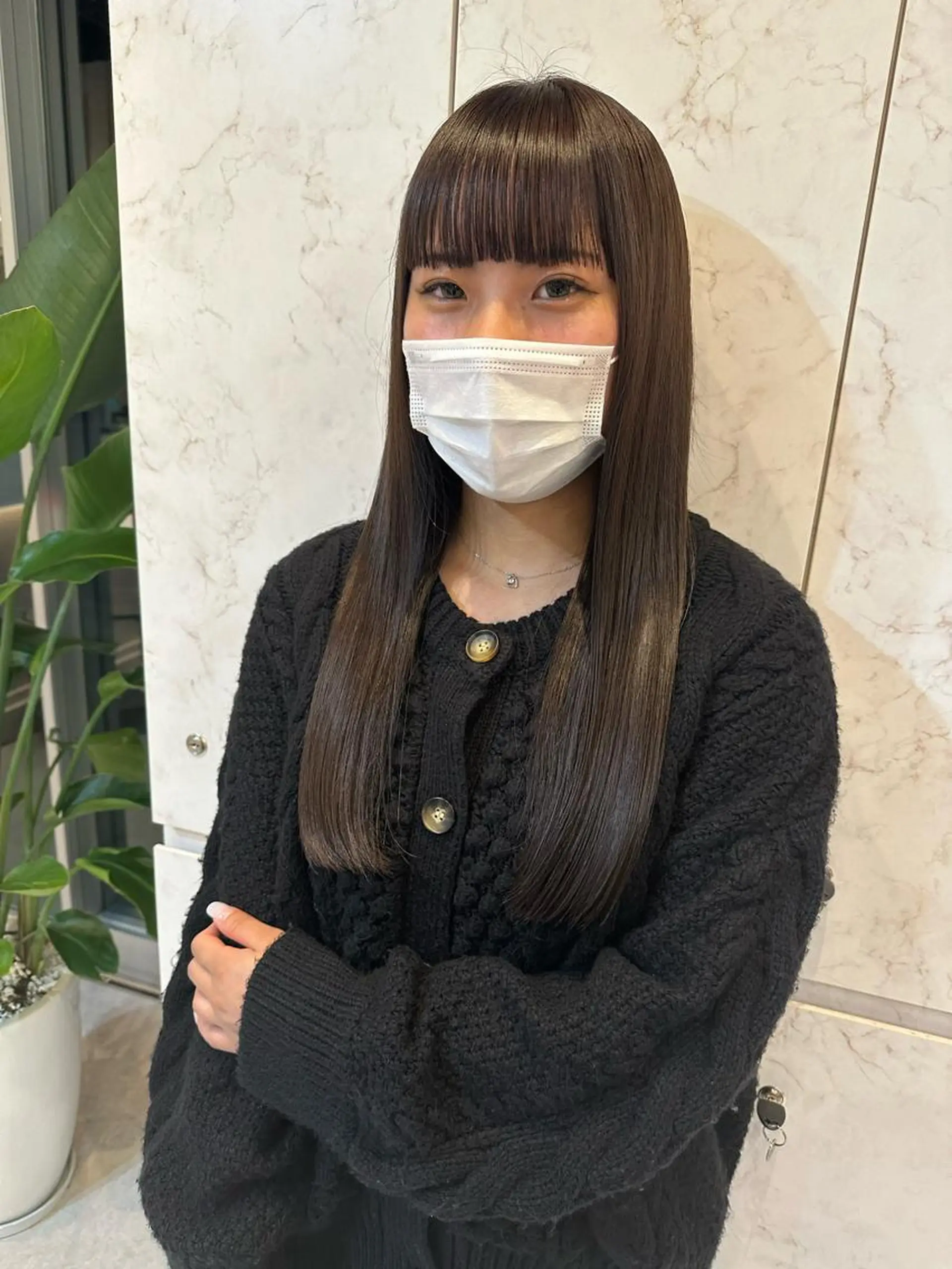 ロング カラー カット ヘアカラー トリートメント Akane レイヤー/艶カラーのヘアスタイル