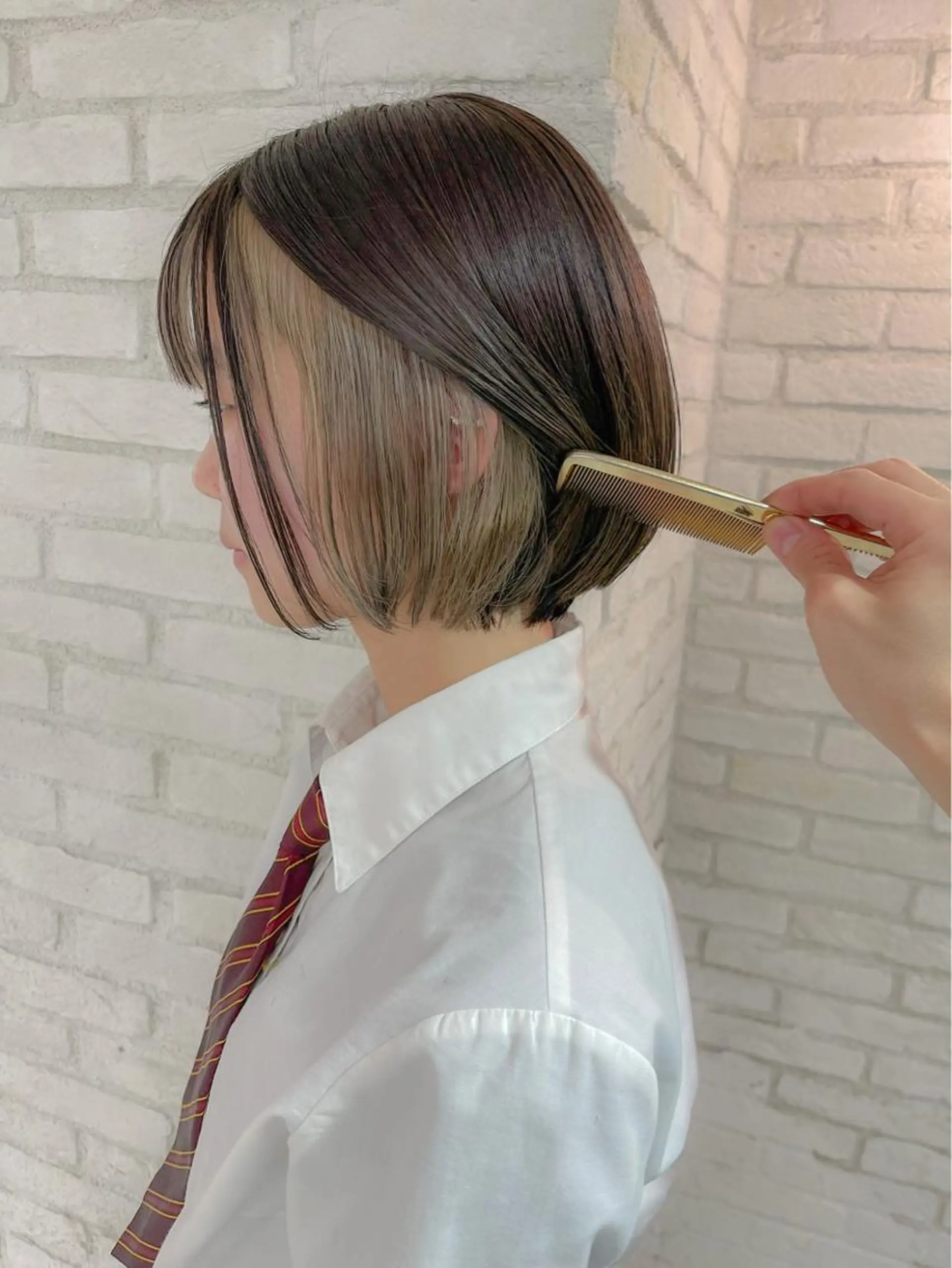 ショート カット ヘアカラー トリートメント ❤️‍🔥ボブ/縮毛 矯正・髪質改善もえるのヘアスタイル